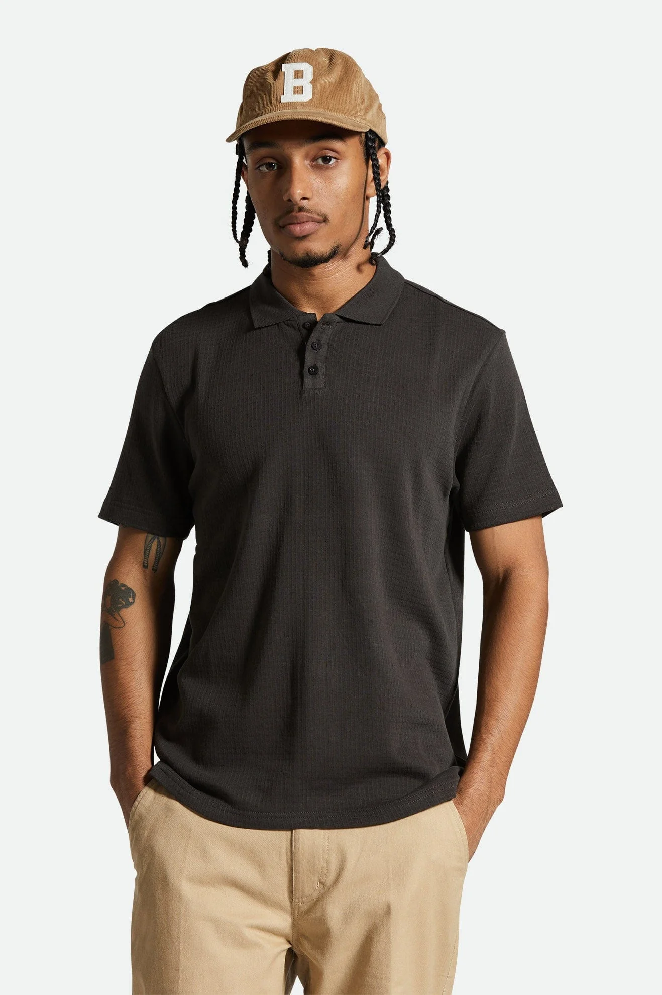 WAFFLE S S POLO KNIT - Image 2