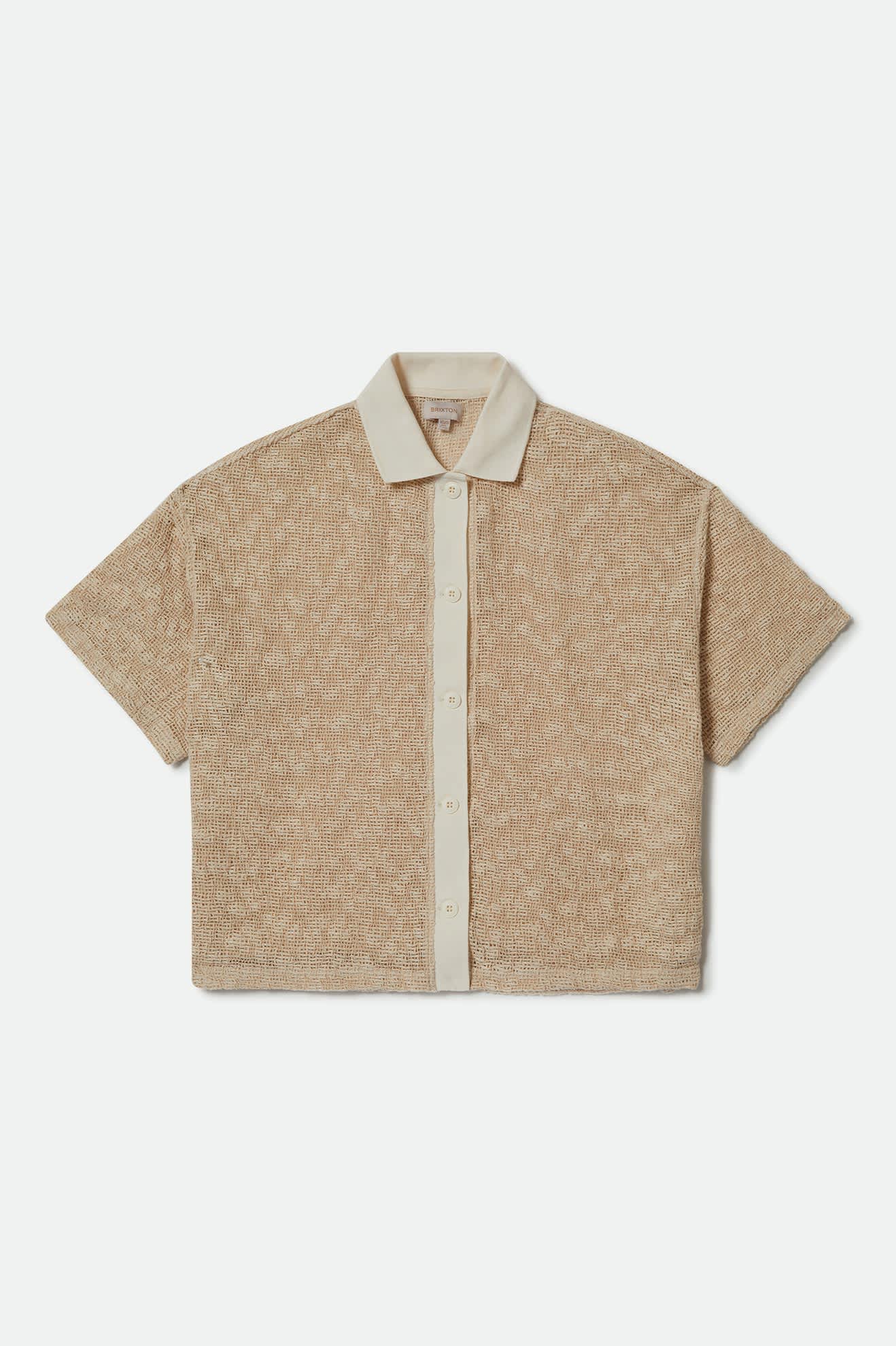 Camp Mesh Button Down S S Polo
