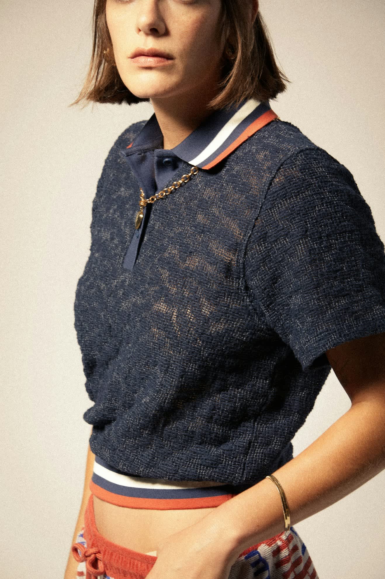 Retro Mesh S S Polo - Image 4