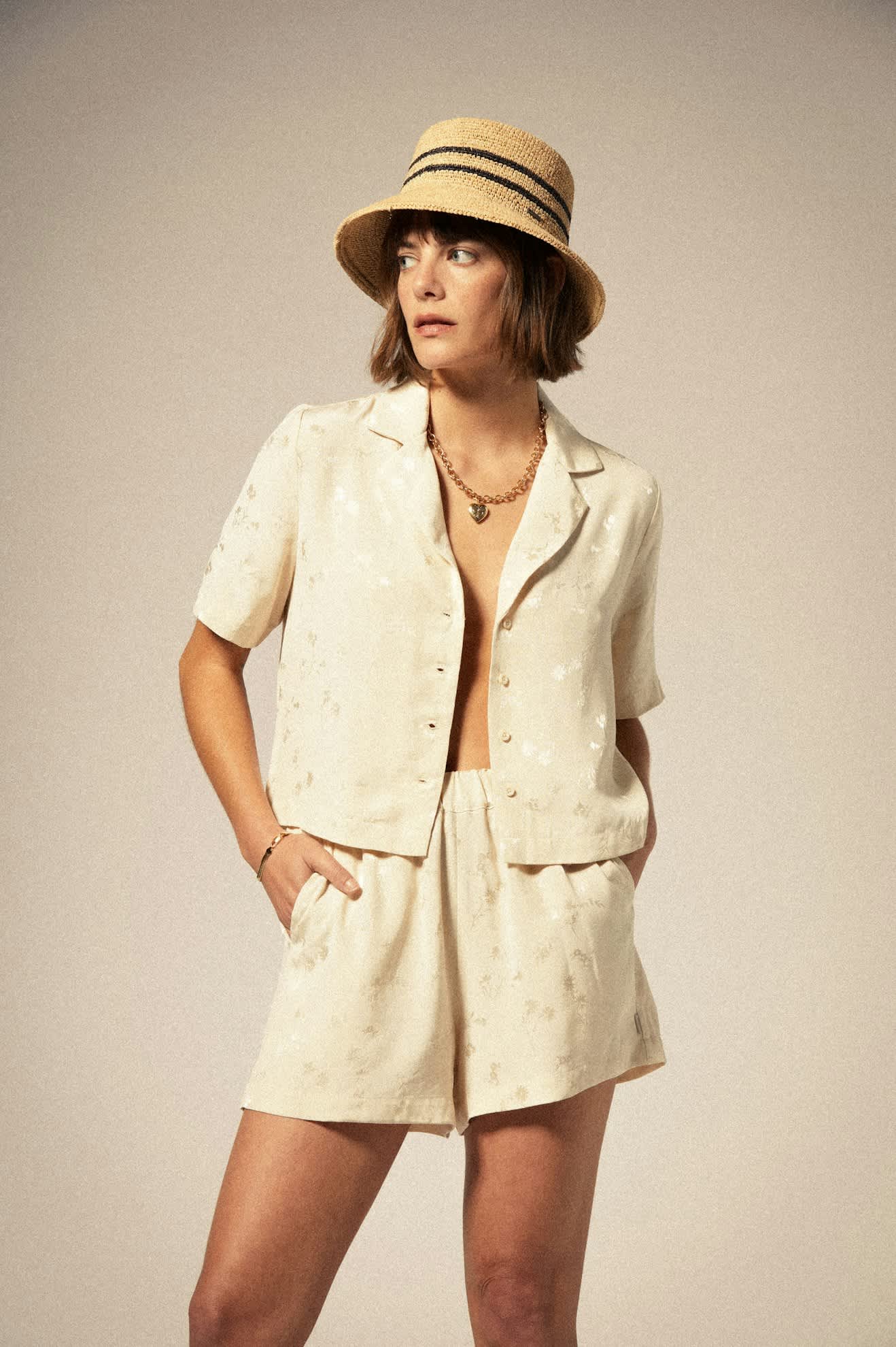 Silky S S Jacquard Button Down - Image 2