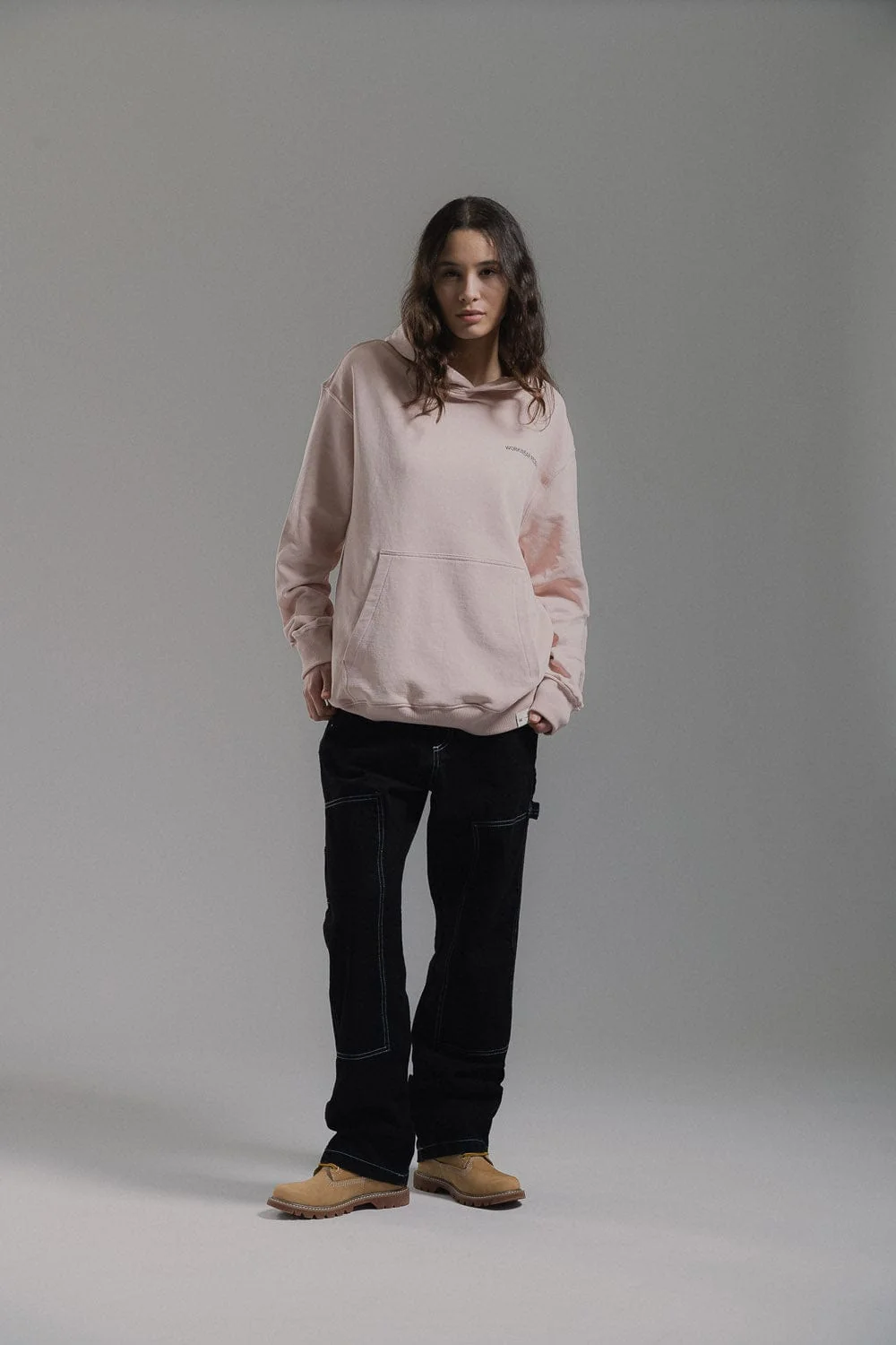 Workwear Redefined Embroidery Hoodie Fleece - Image 2