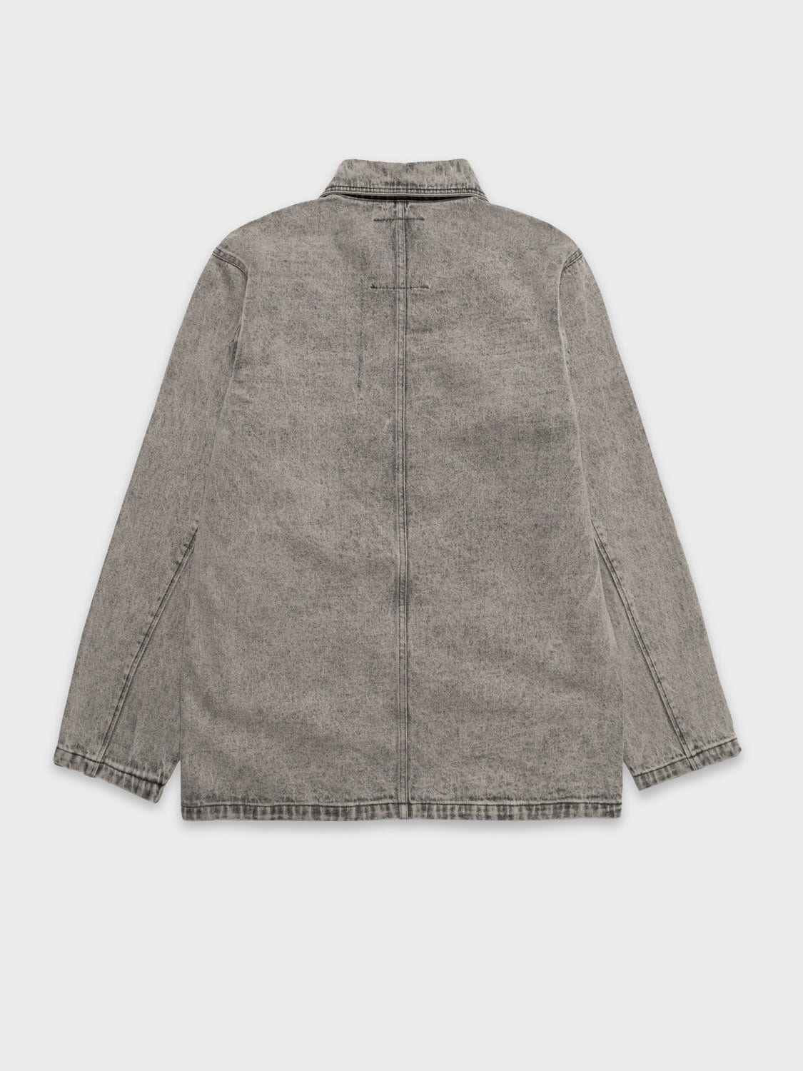 Denim Overshirt With Acid Wash - Image 3