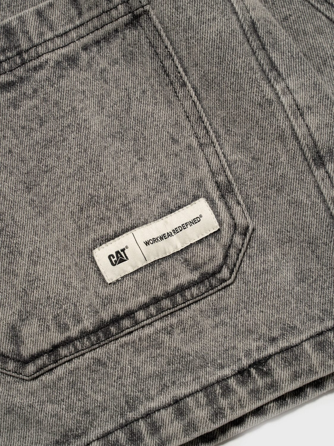 Denim Overshirt With Acid Wash - Image 4