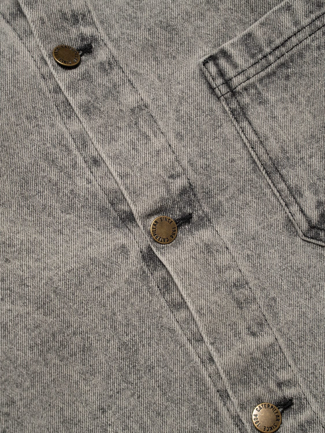 Denim Overshirt With Acid Wash - Image 5