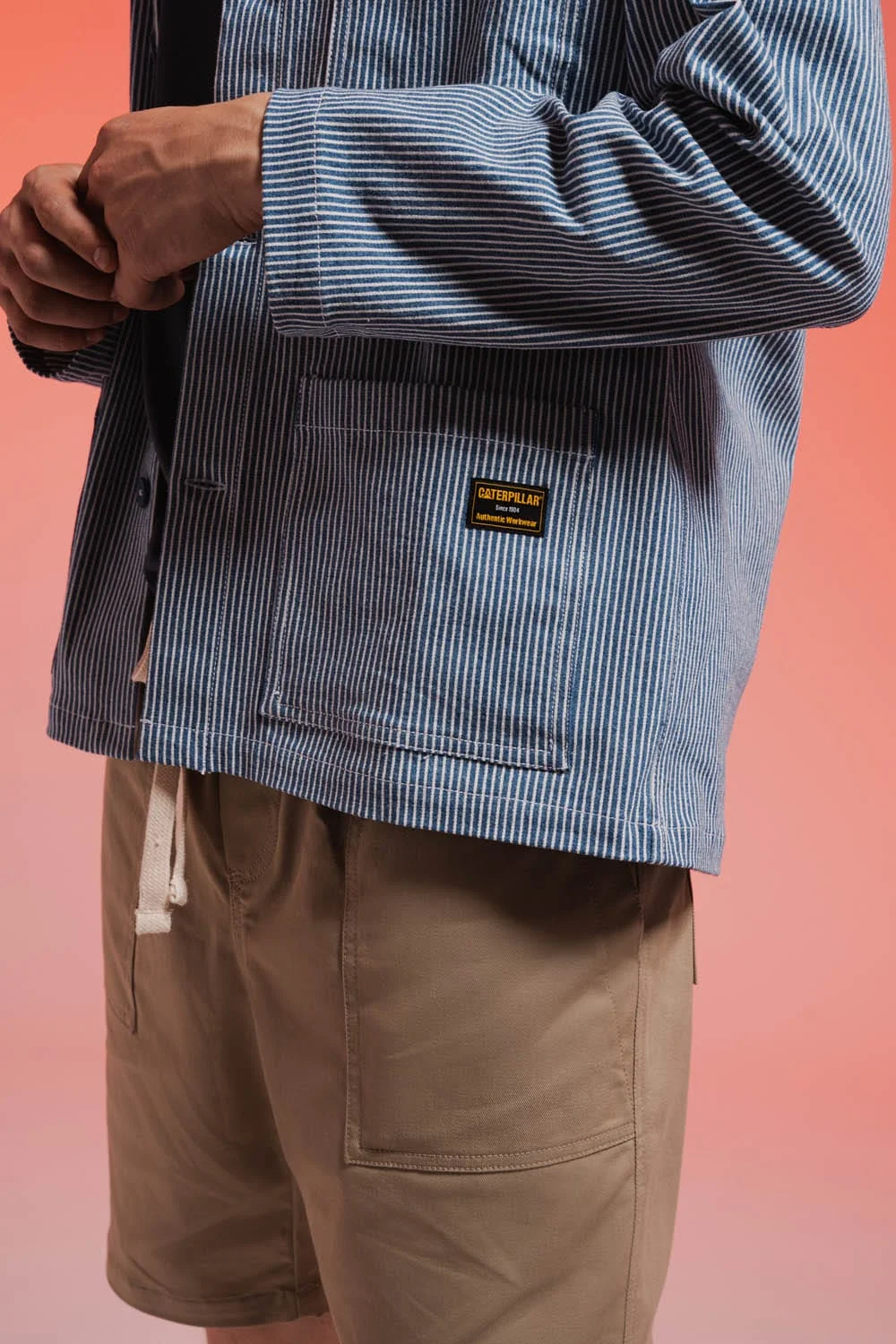 Denim Stripes Overshirt - Image 4
