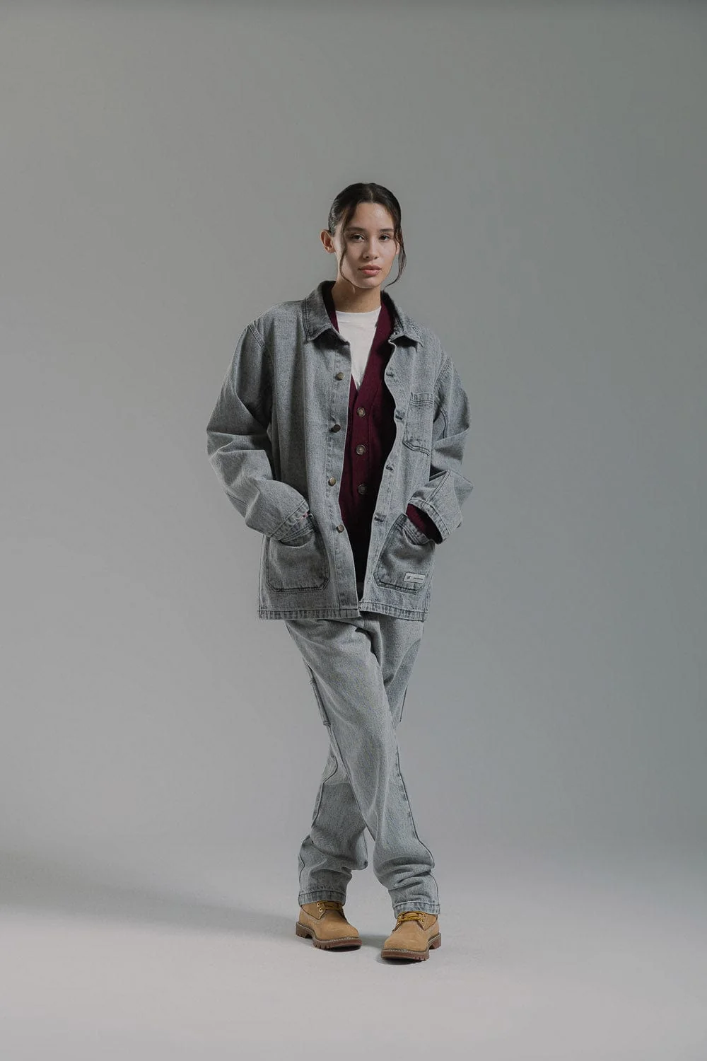 Denim 5 Pkt Pant With Acid Wash - Image 5