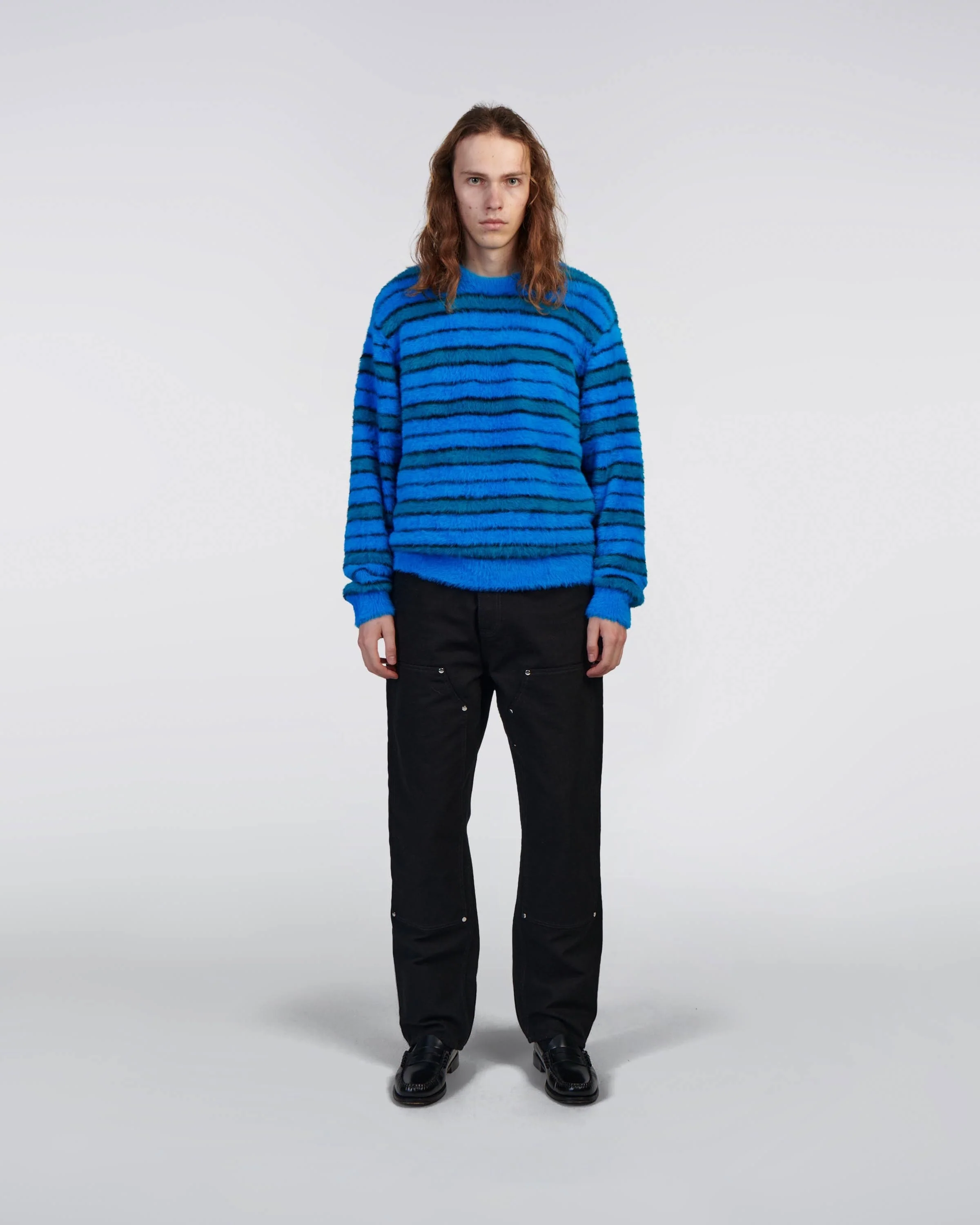 Striped Hairy Sweater - Image 2