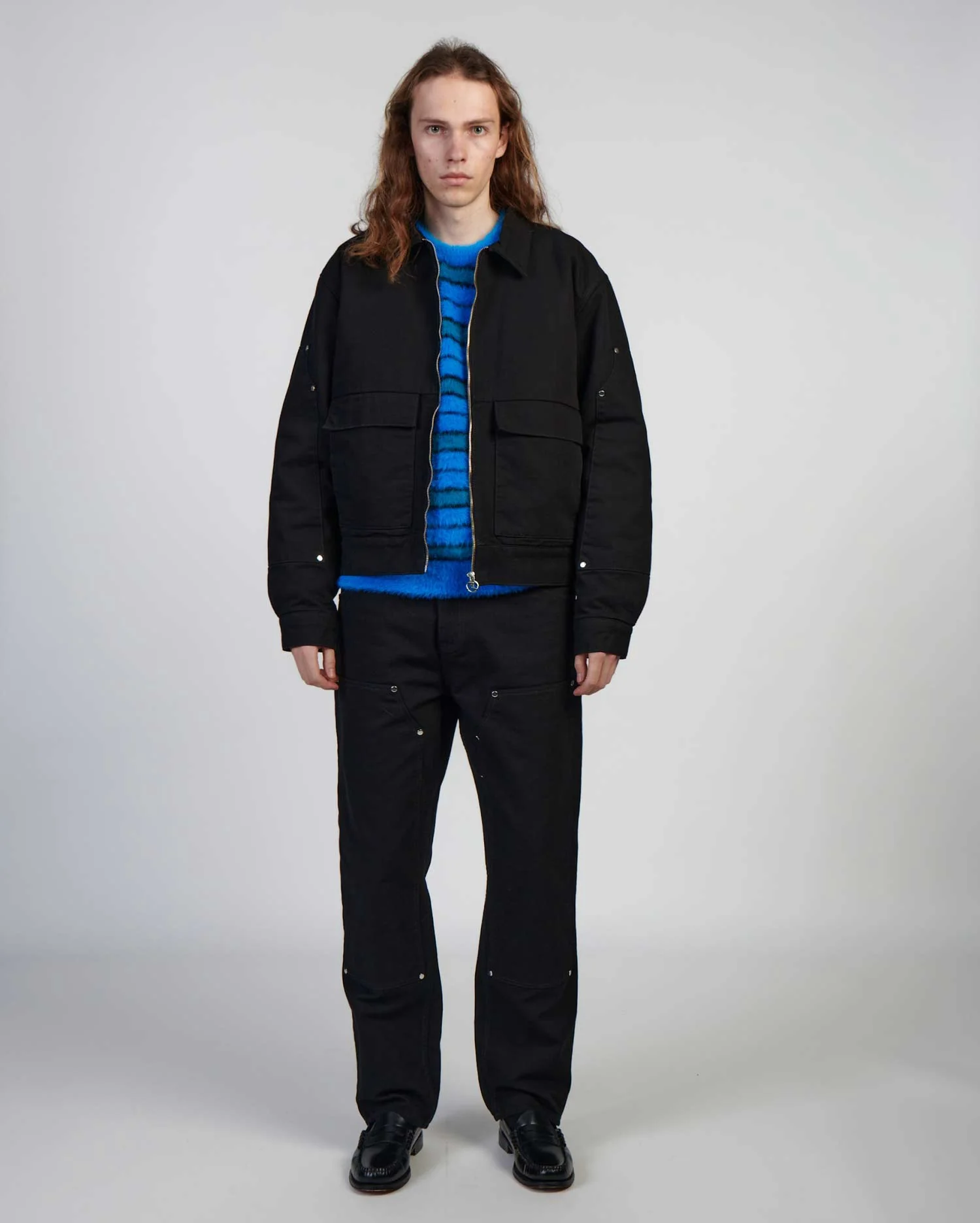 Striped Hairy Sweater - Image 3