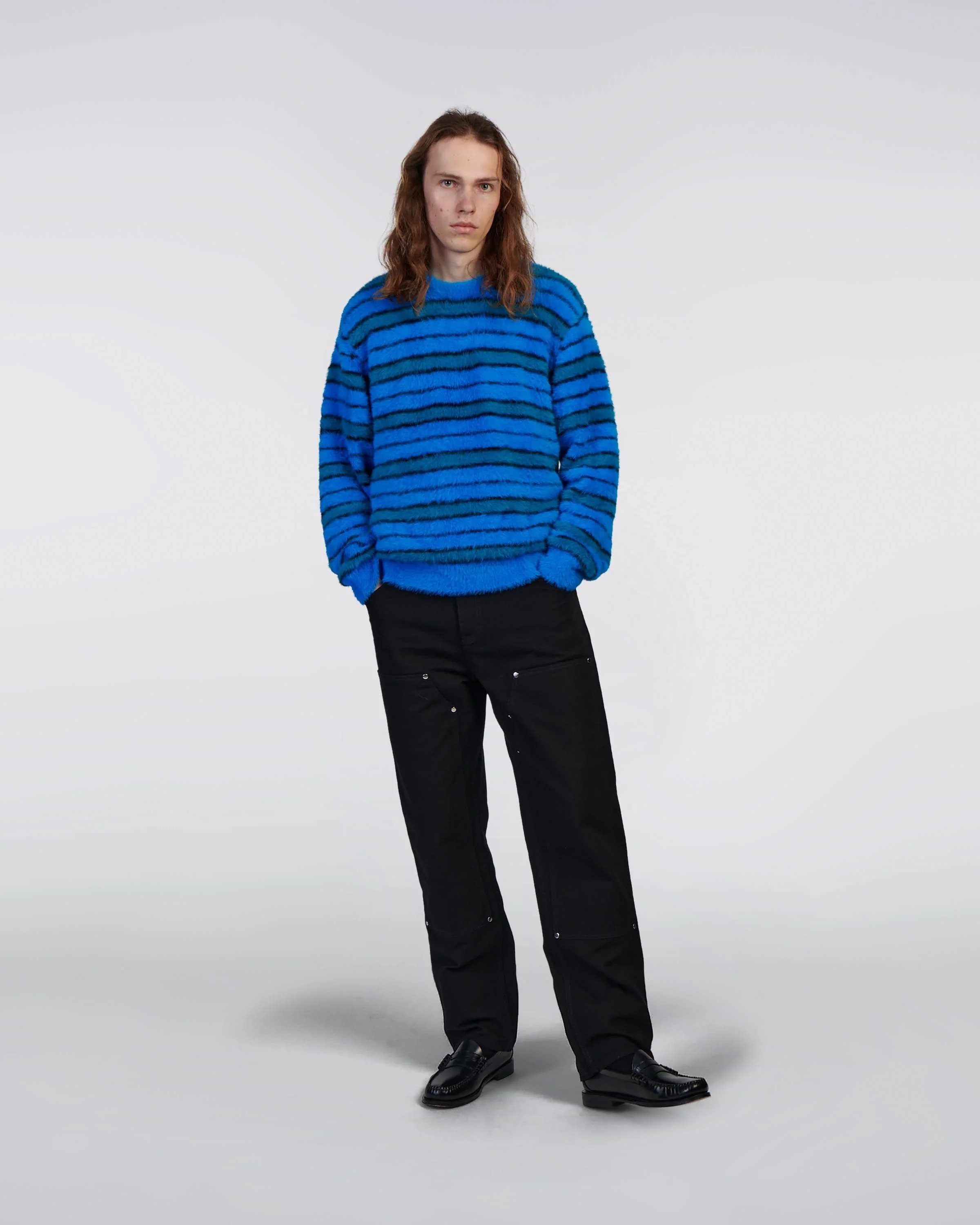 Striped Hairy Sweater - Image 4