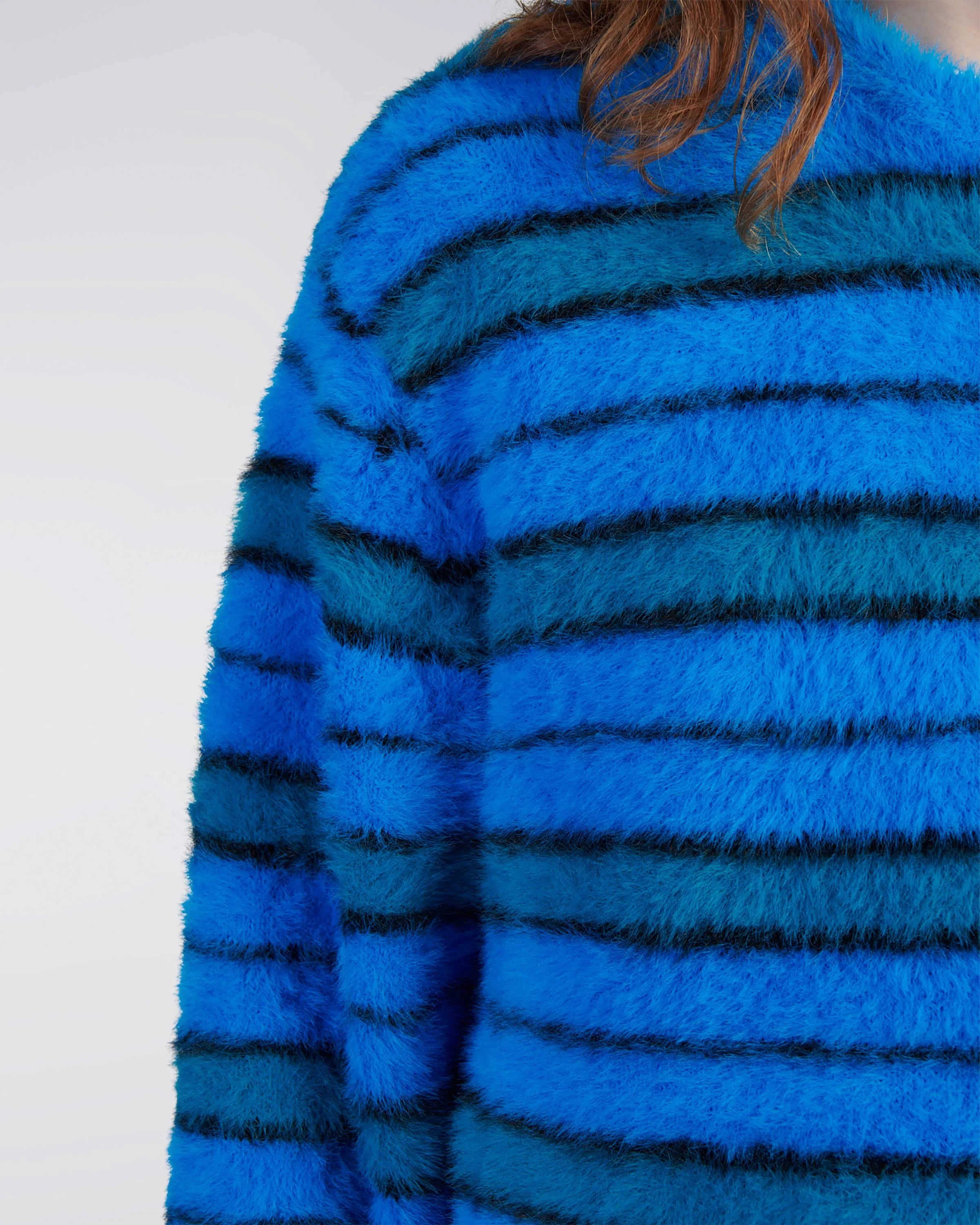 Striped Hairy Sweater - Image 5