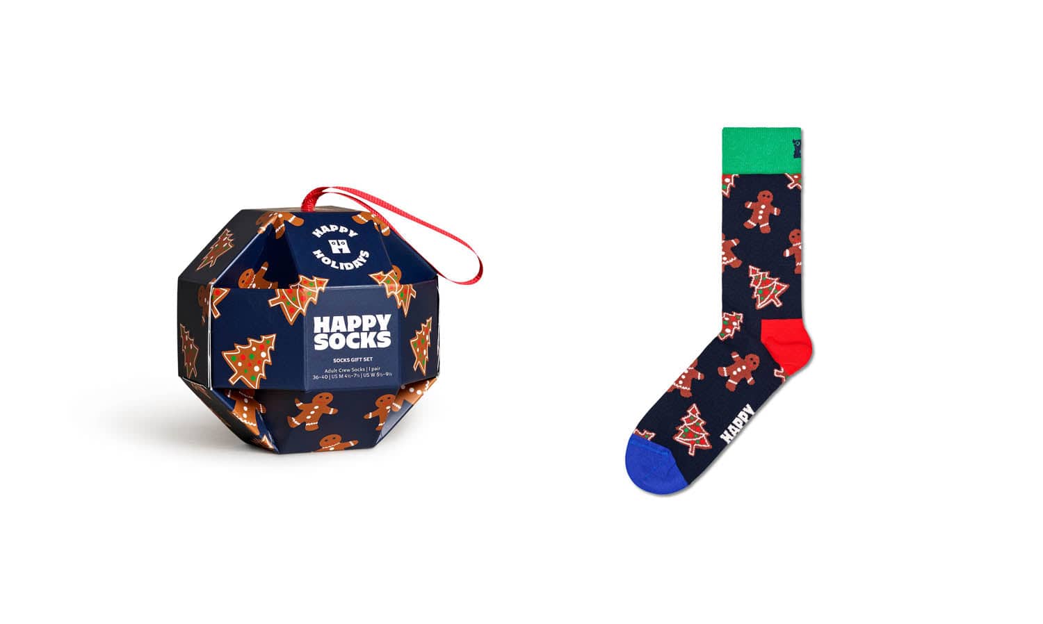 1 PACK GINGERBREAD COOKIES SOCKS GIFT BOX - Image 3