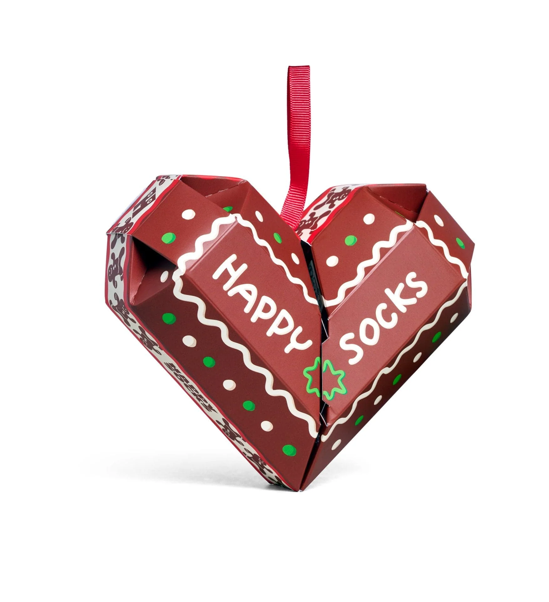 2 Pack Gingerbread Heart Socks Gift Set