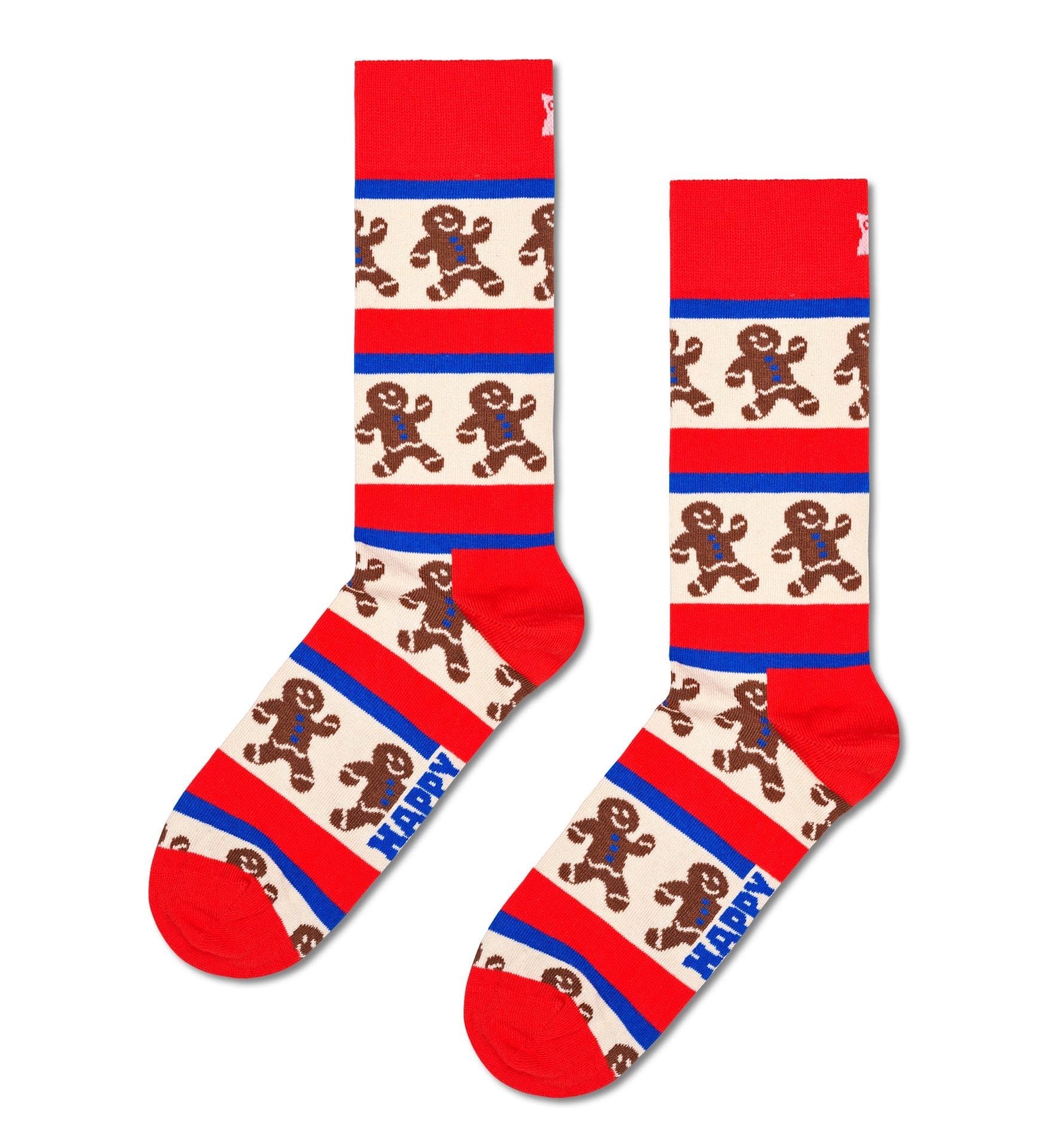 2 Pack Gingerbread Heart Socks Gift Set - Image 2