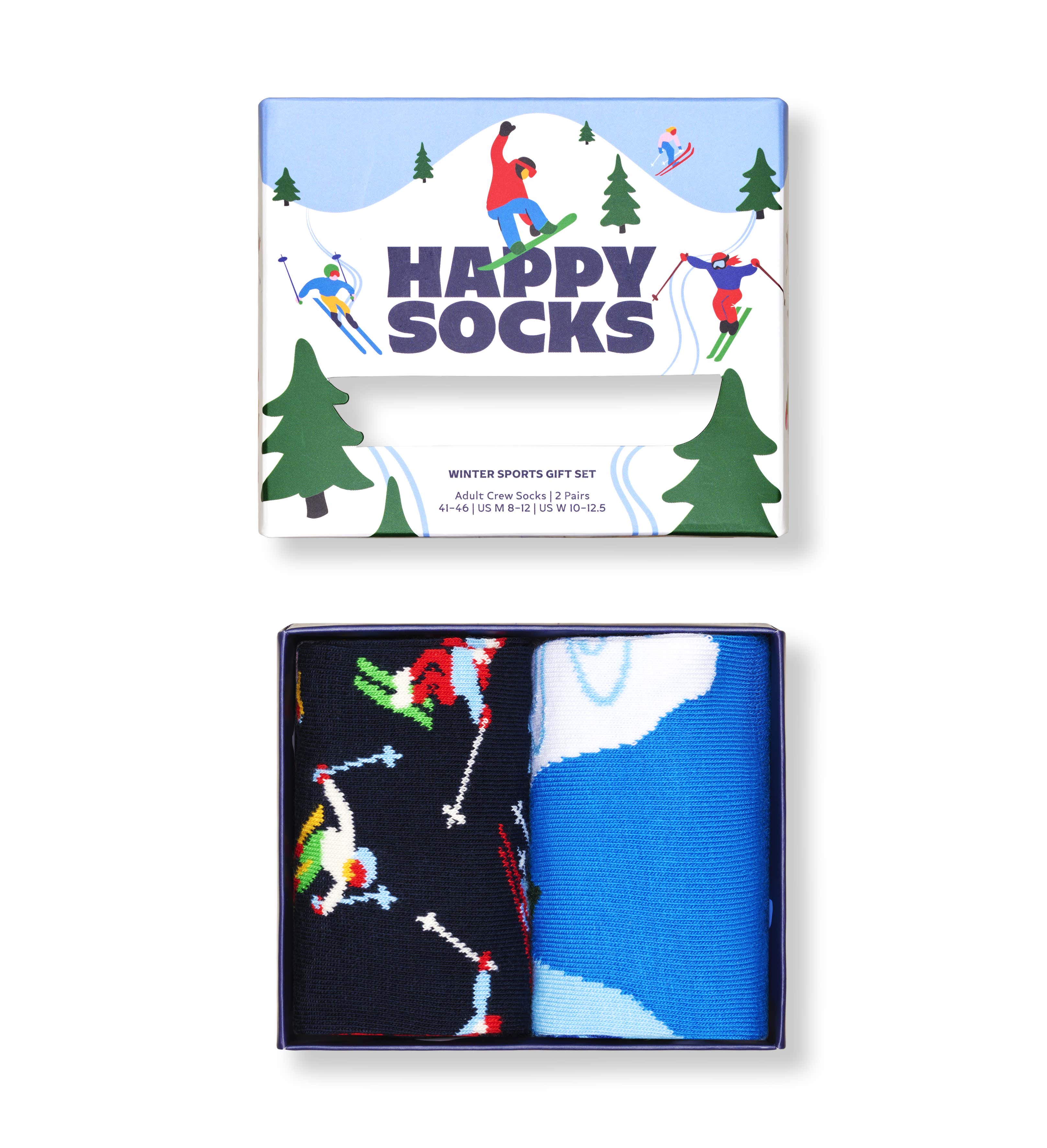 2 Pack Winter Sports Socks Gift Set