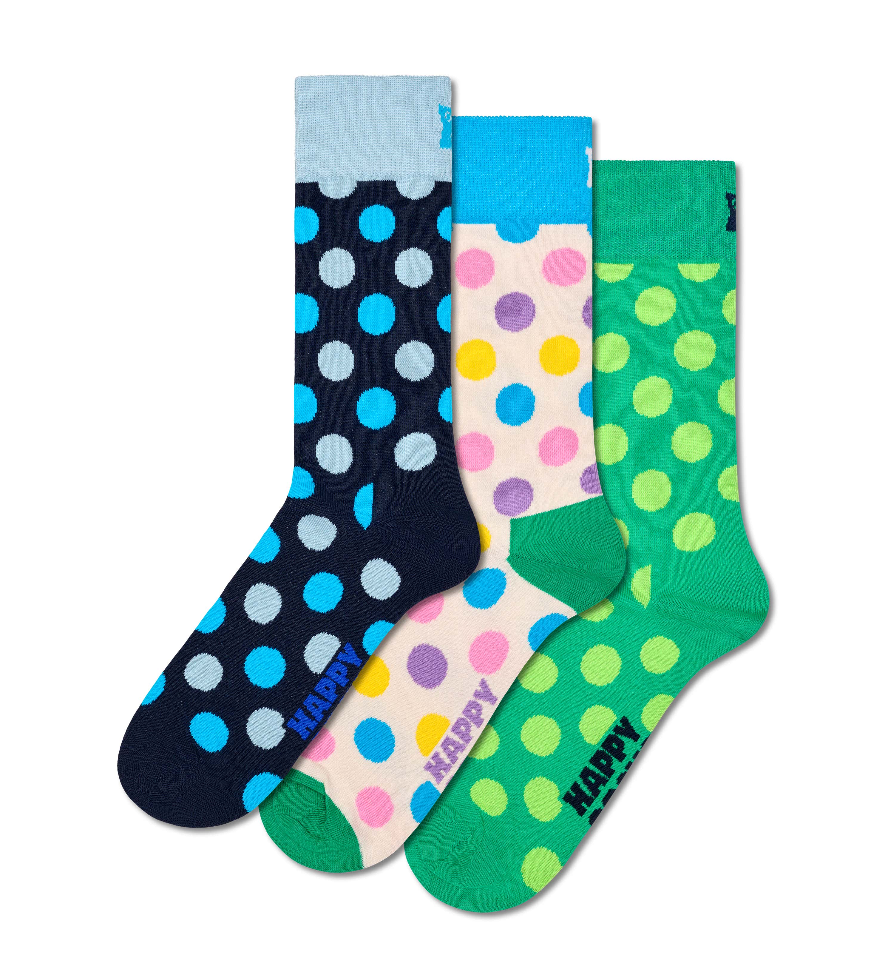 3 Pack Big Dot Socks