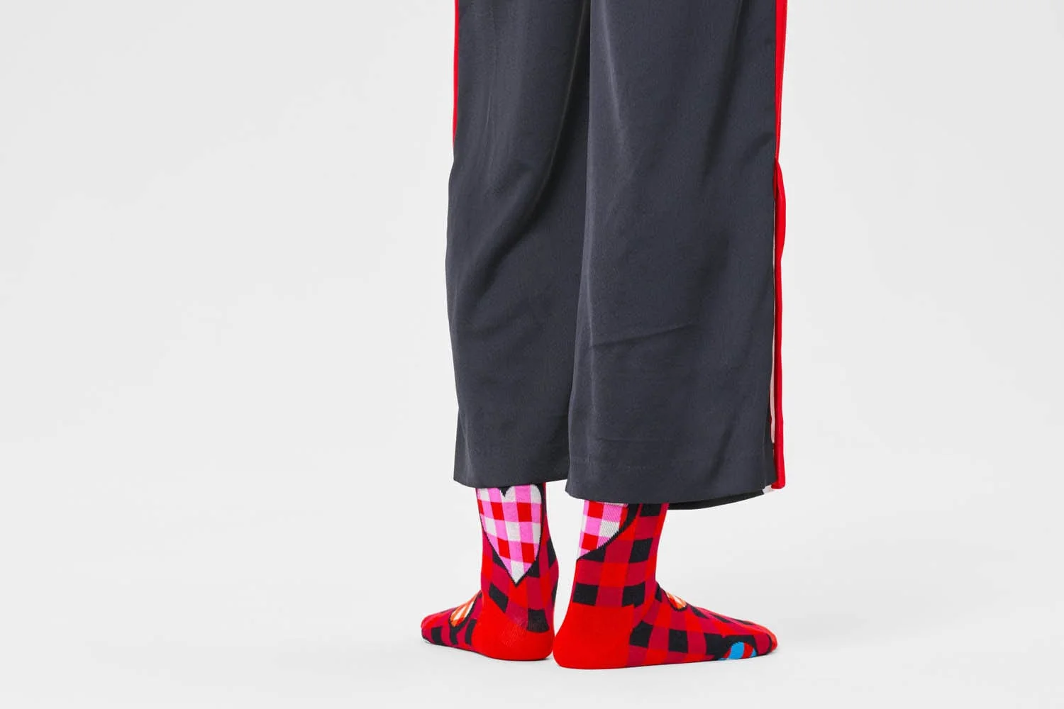 CHECKED HEART SOCK - Image 2