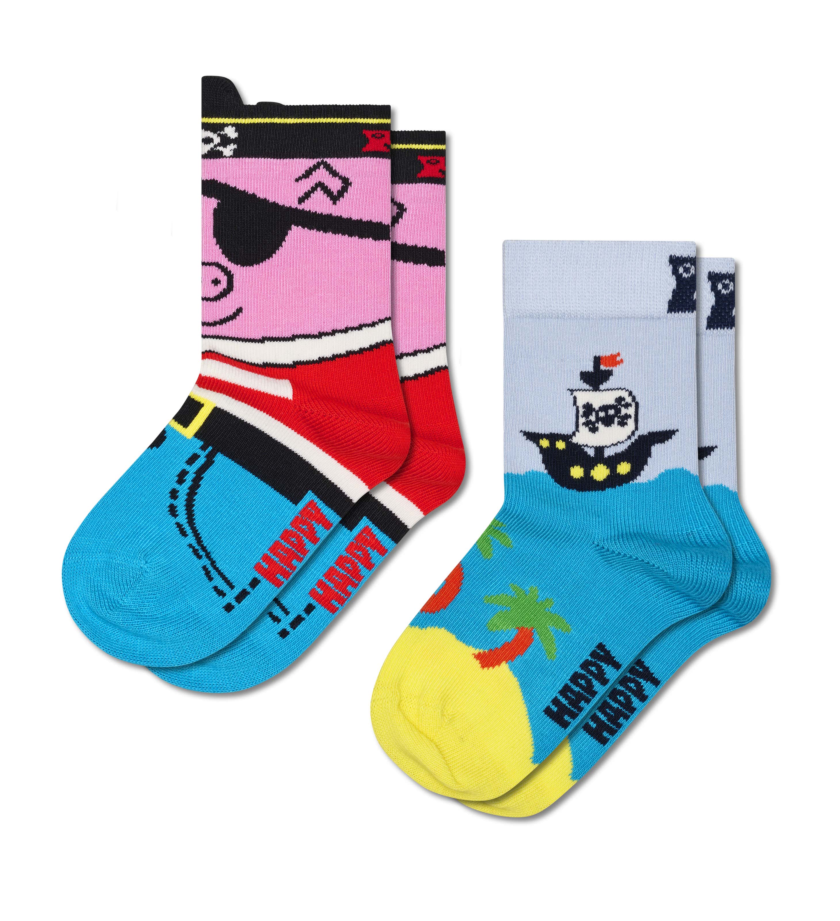 Kids 2 Pack Pirate Socks