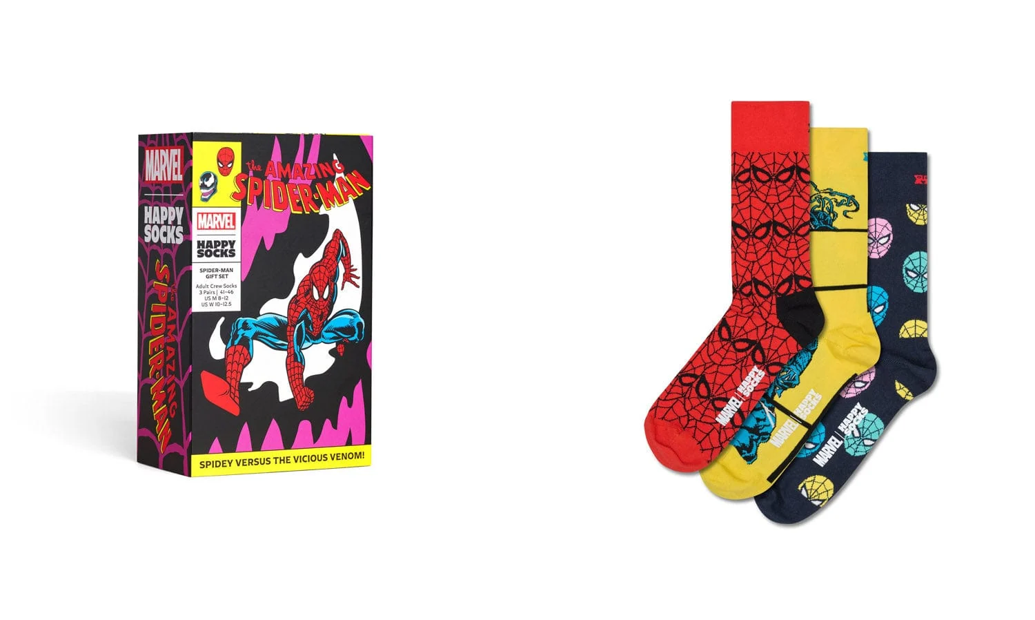 Marvel Spider Man 3 Pack Socks Gift Set - Image 2