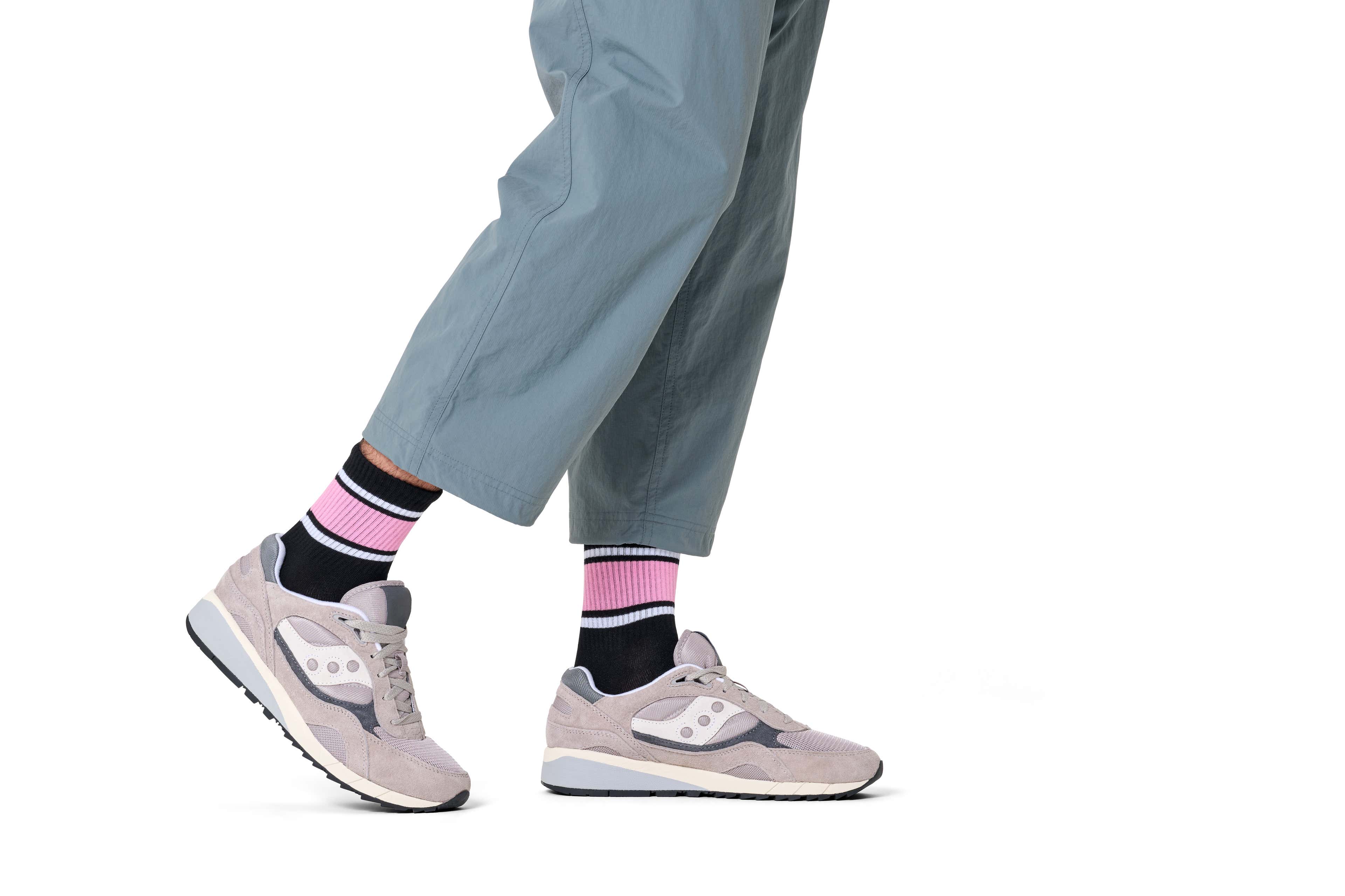 Simple Stripe 1 2 Crew Sneaker Sock - Image 2