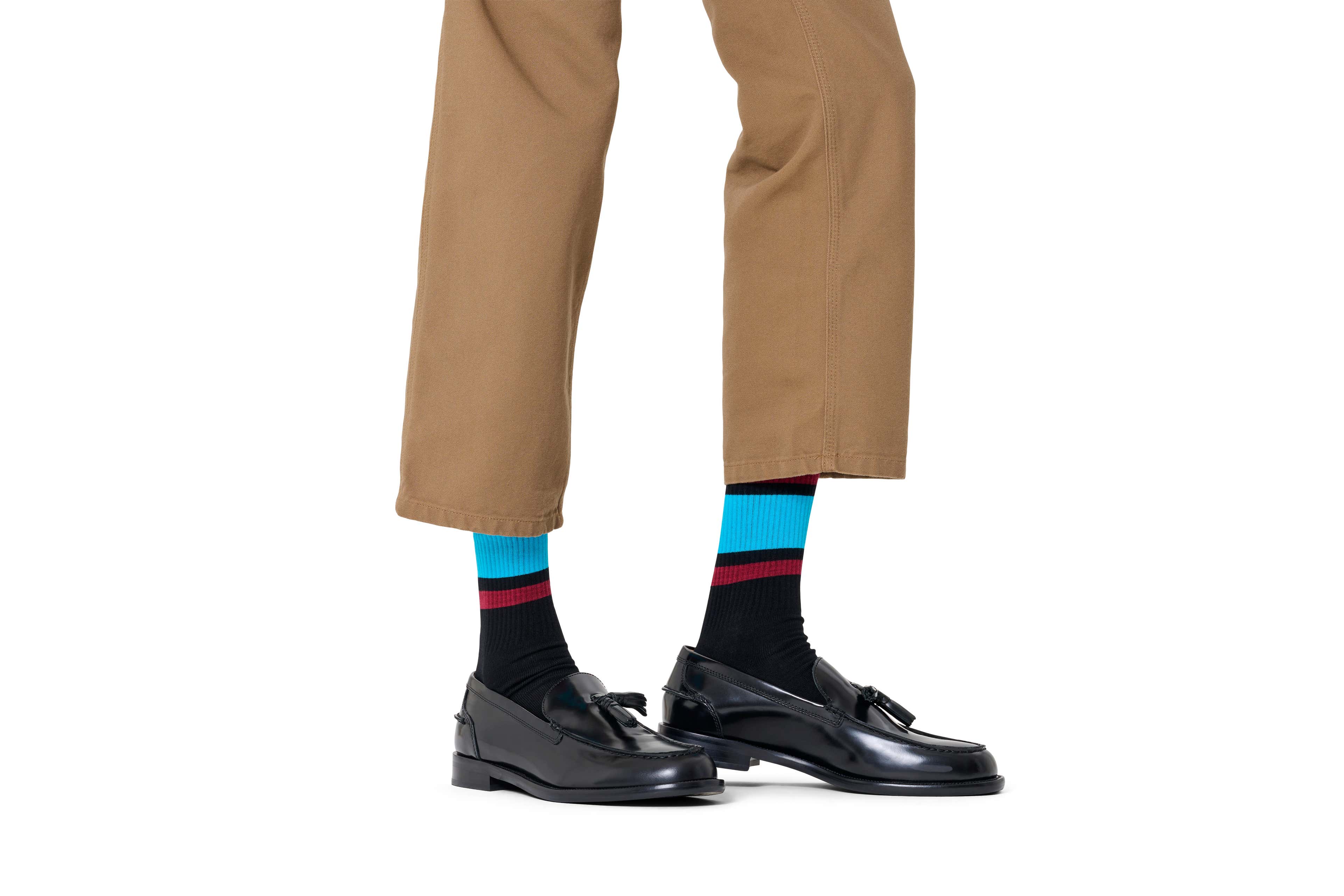 Simple Stripe Sneaker Sock - Image 2