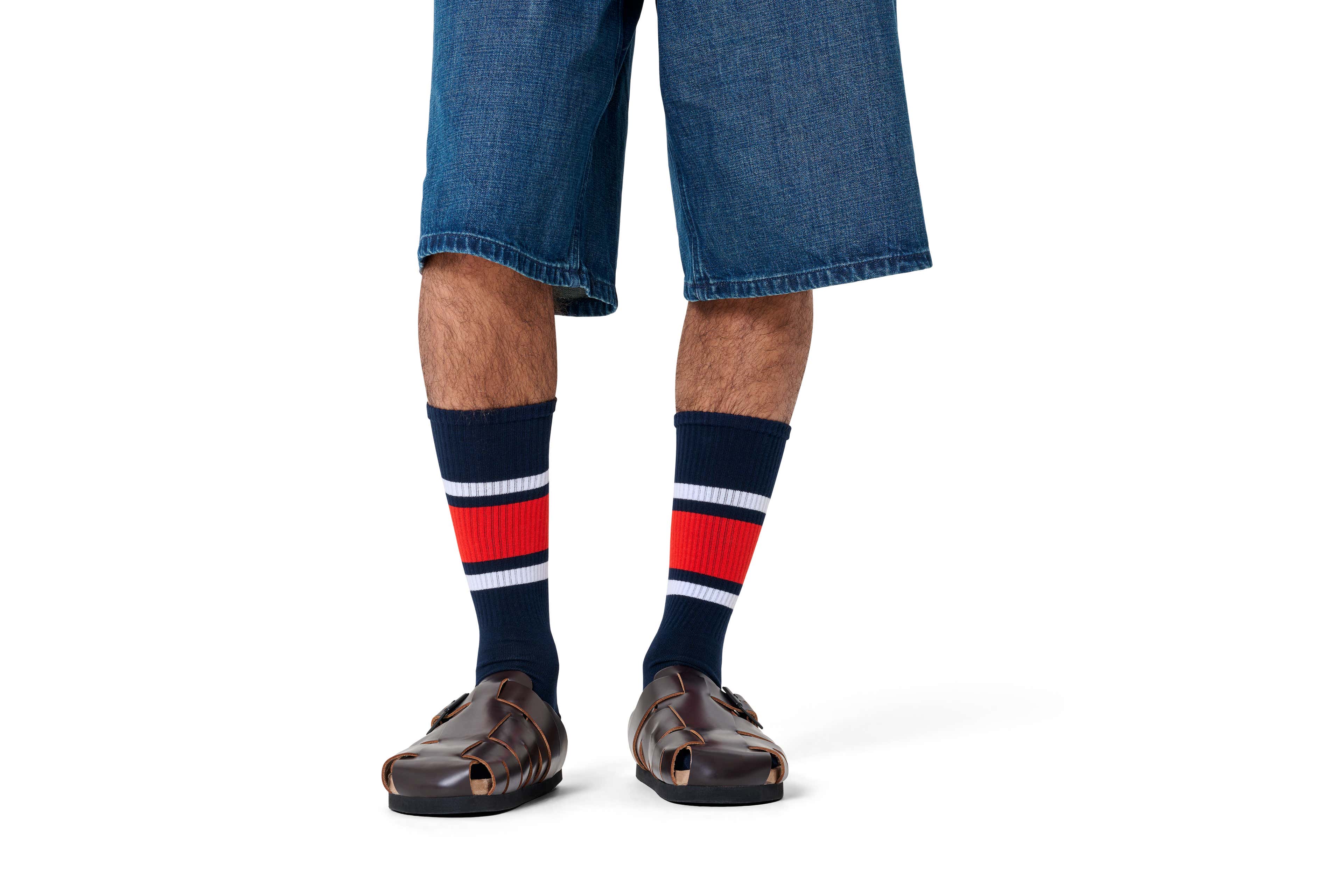 Simple Stripe Sneaker Sock - Image 2