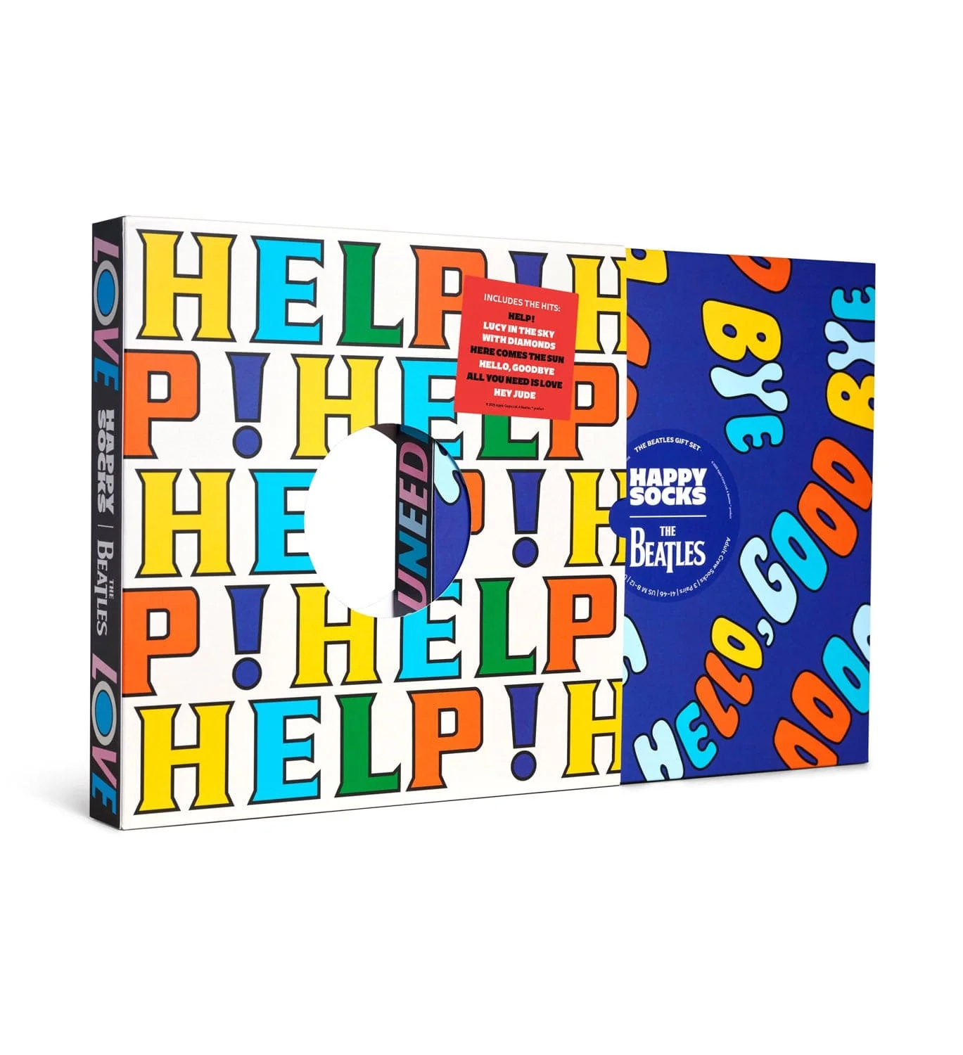 The Beatles 6 Pack Socks Gift Set