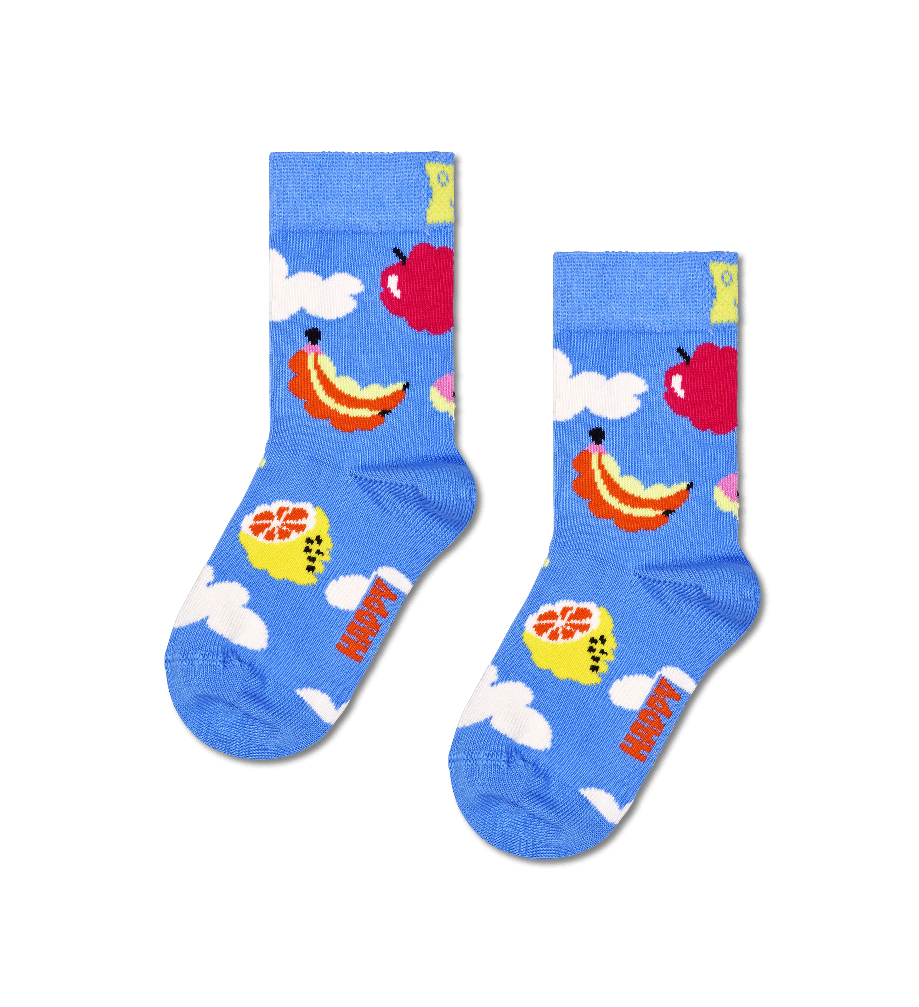 Kids 2 Pack Cloudy Fruit Socks - Image 2