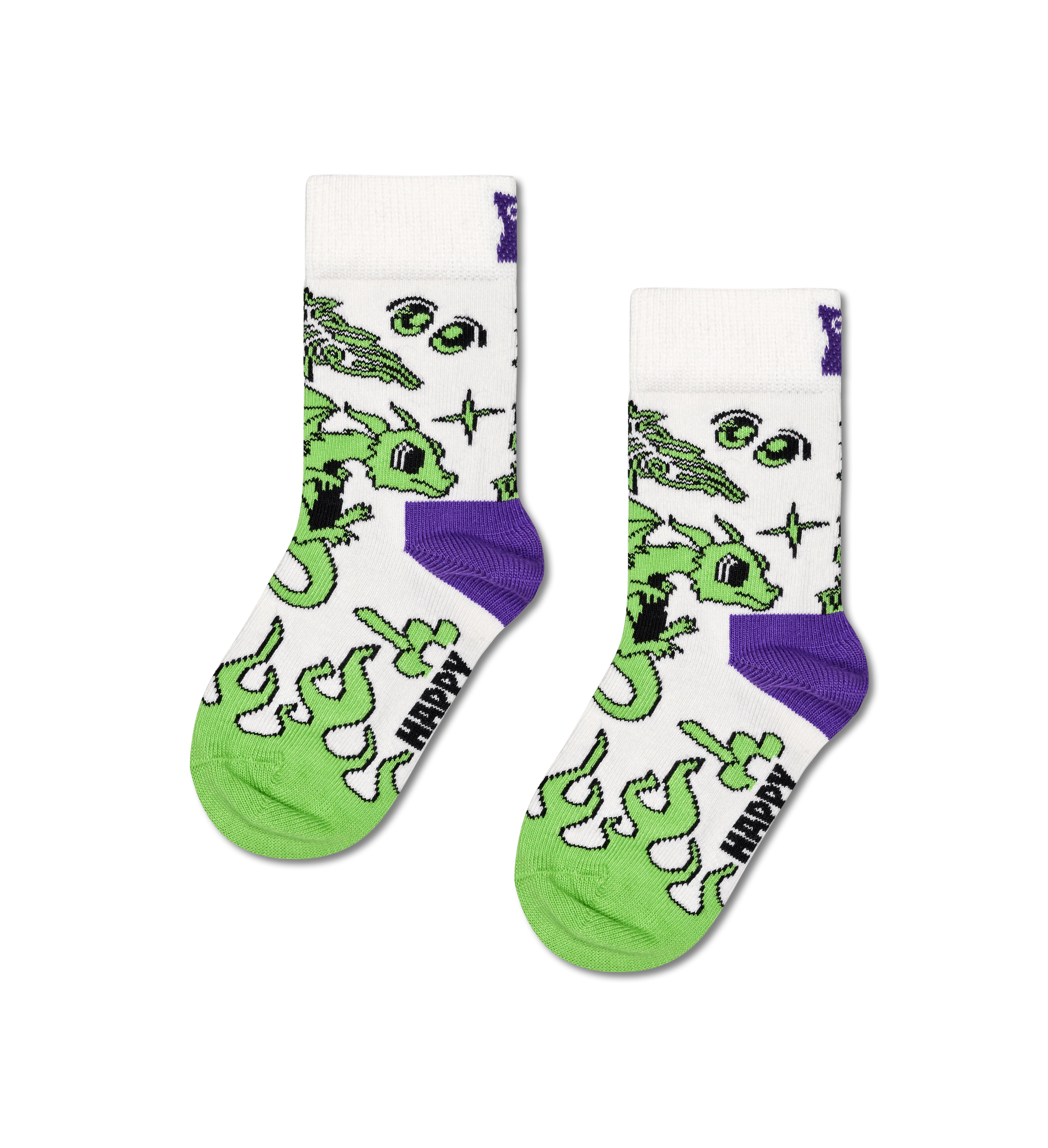 Kids 2 Pack Dragon Socks - Image 3