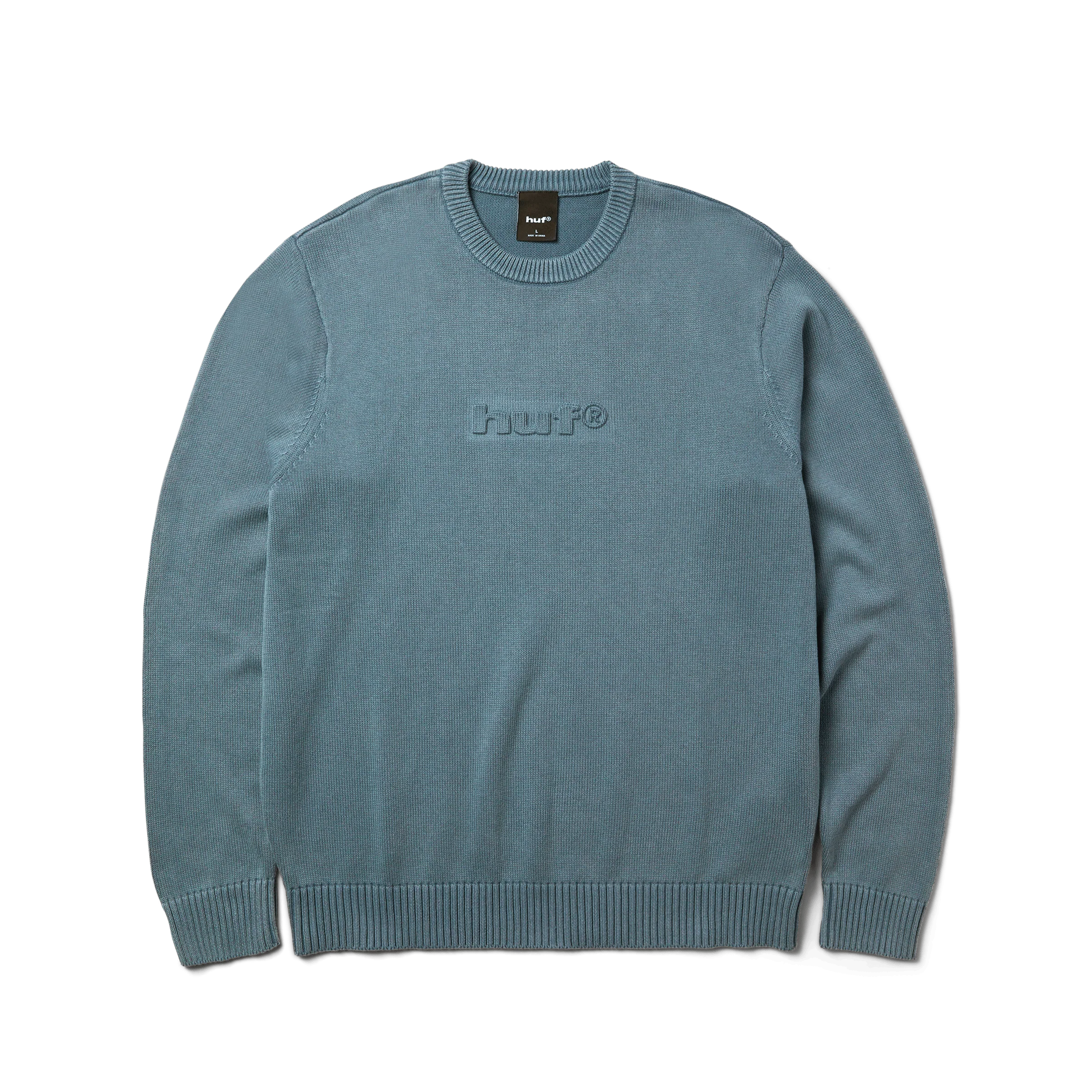 Pacific Wash Embossed Crewneck