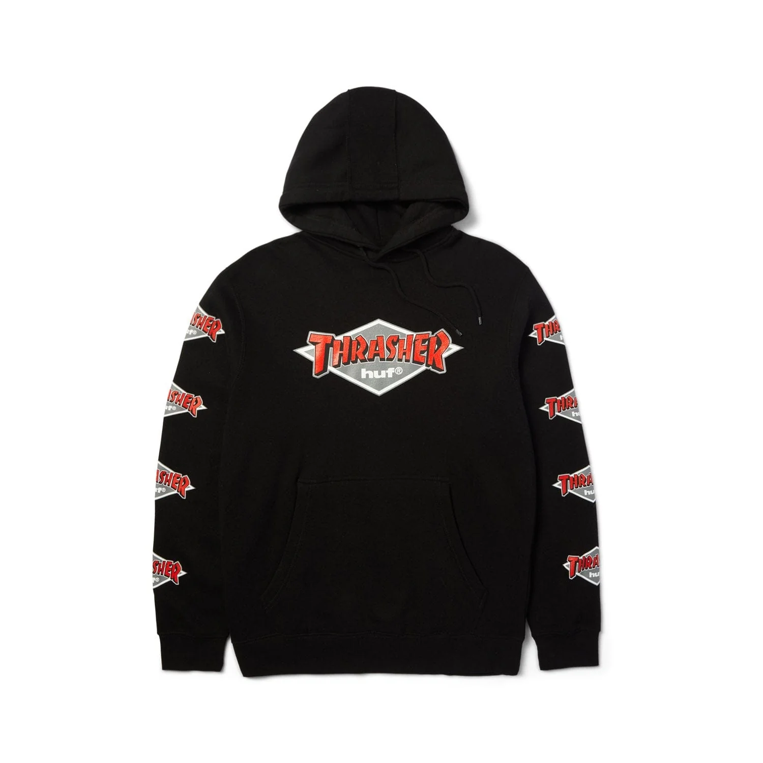 Huf X Thrasher Logo Po Hoodie