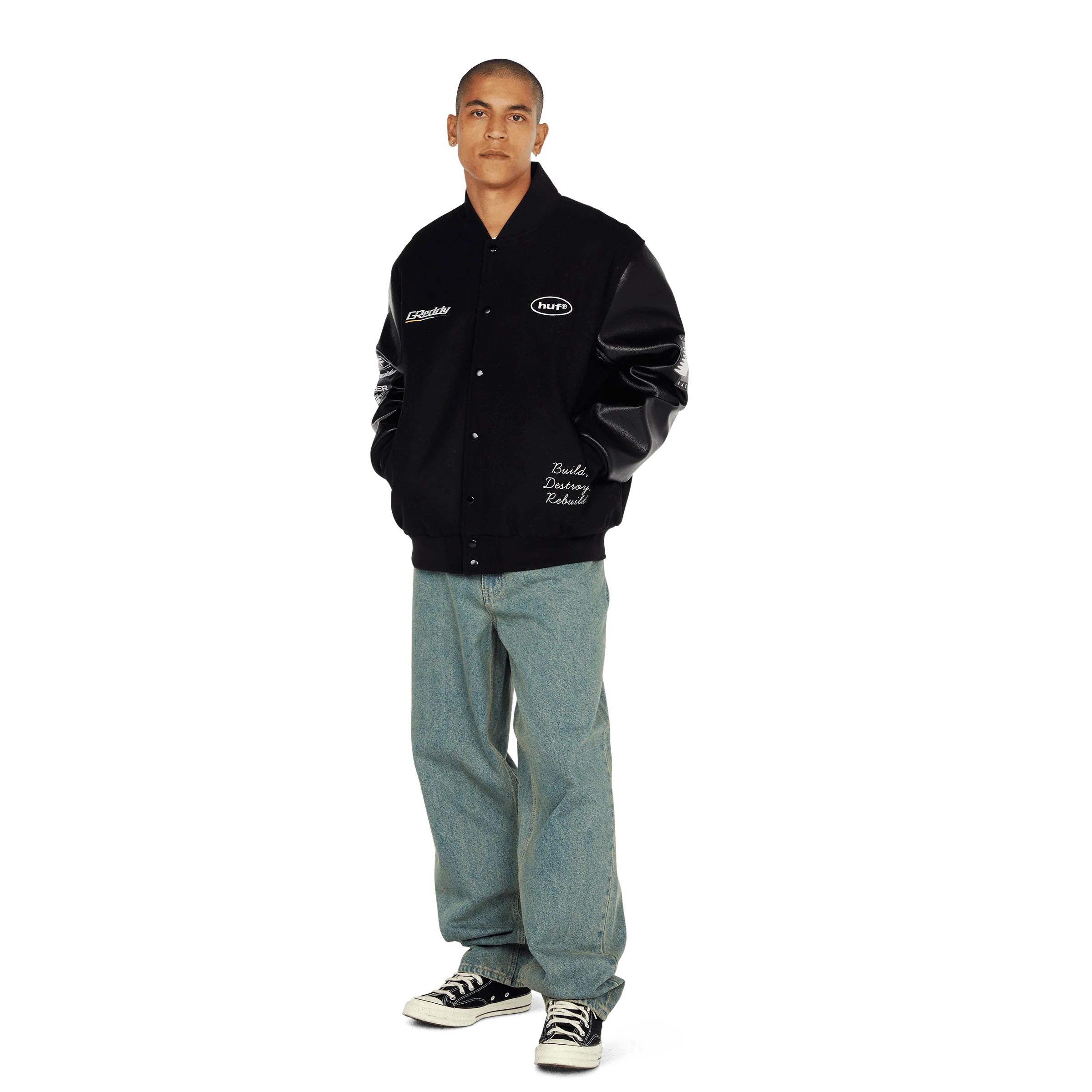 Huf X Greddy Varsity Jacket - Image 4