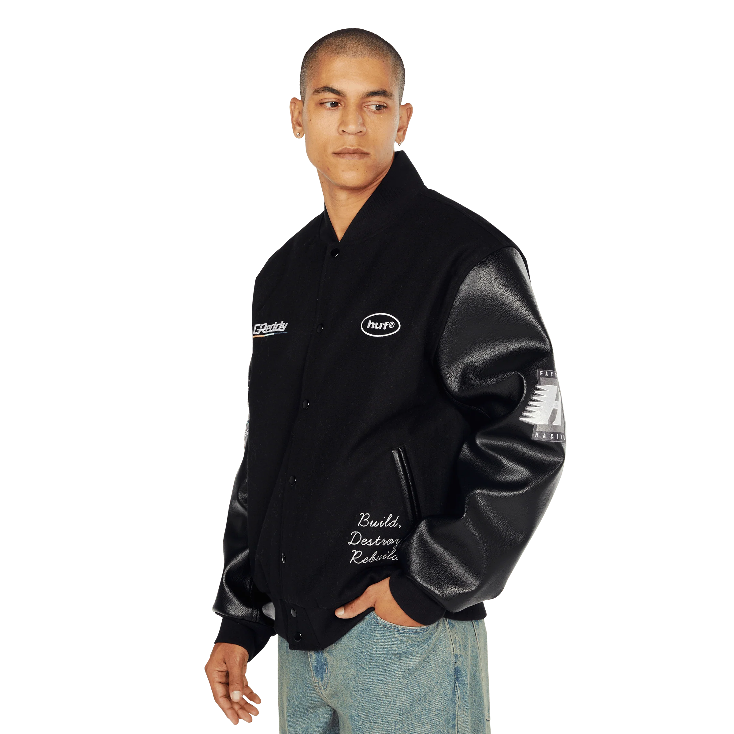 Huf X Greddy Varsity Jacket - Image 5