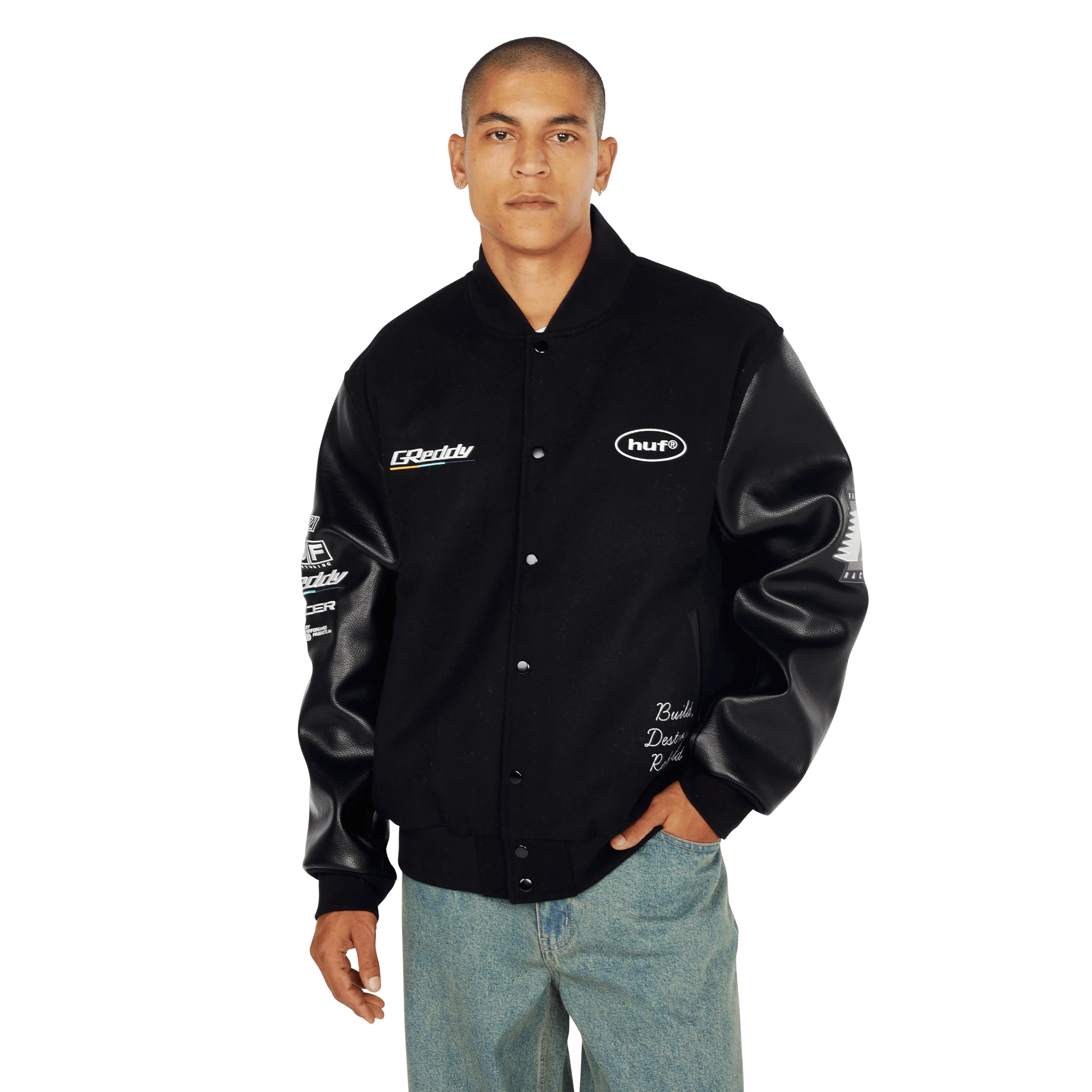 Huf X Greddy Varsity Jacket - Image 6