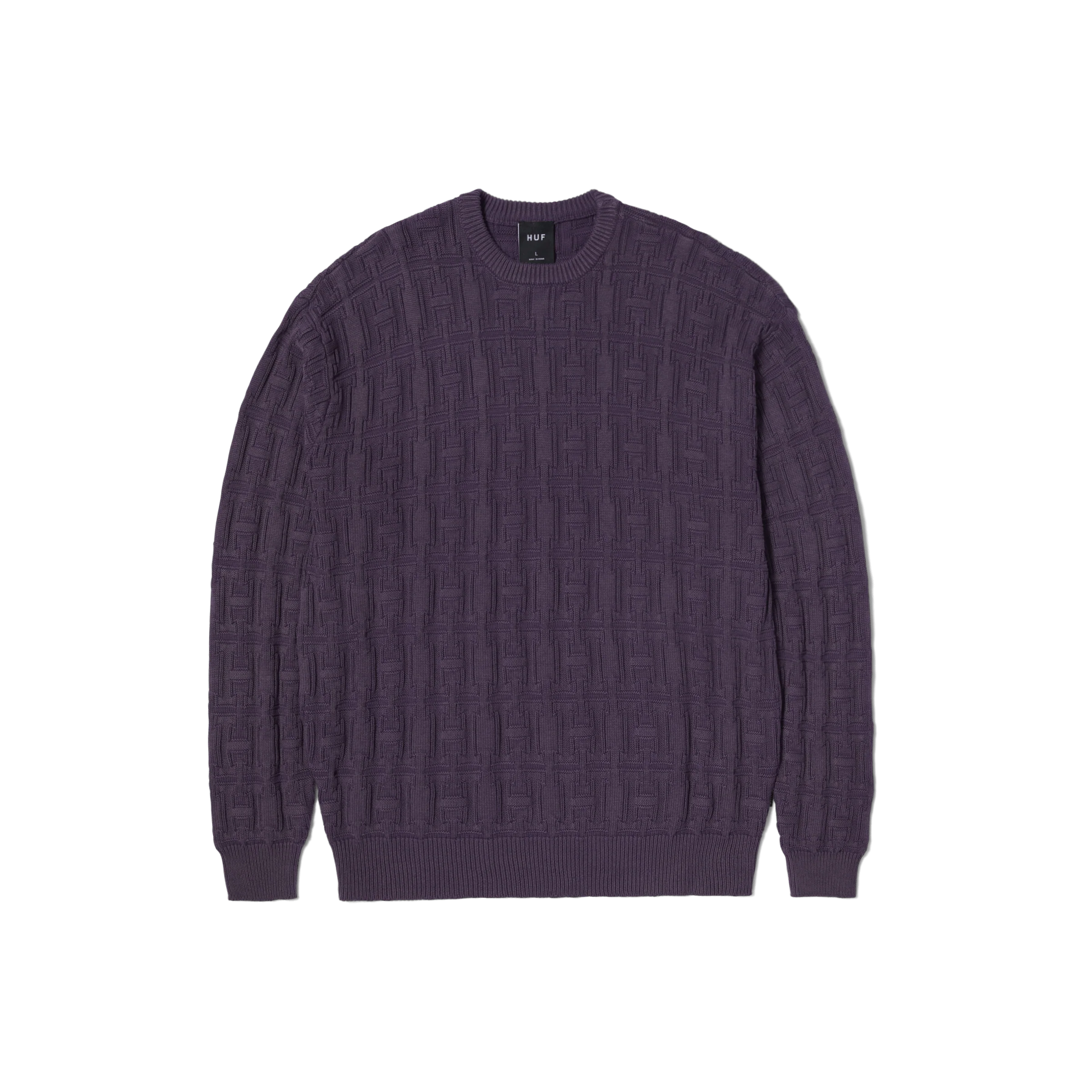 Interlaced Jacquard Overdyed Crew