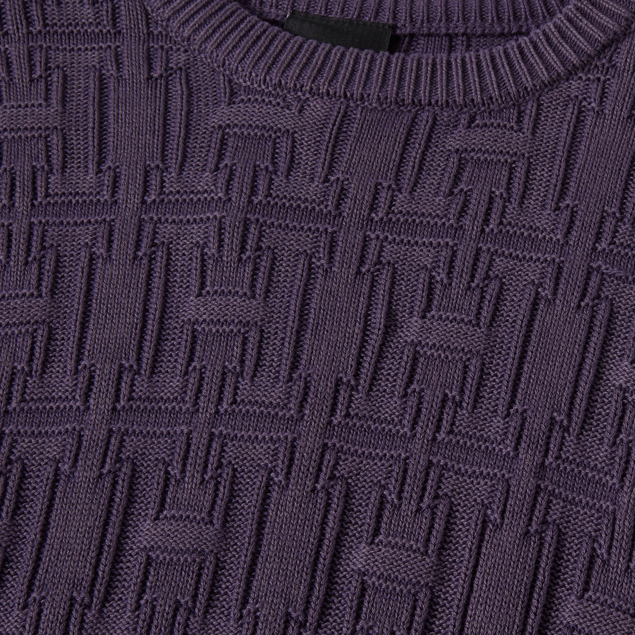 Interlaced Jacquard Overdyed Crew - Image 3
