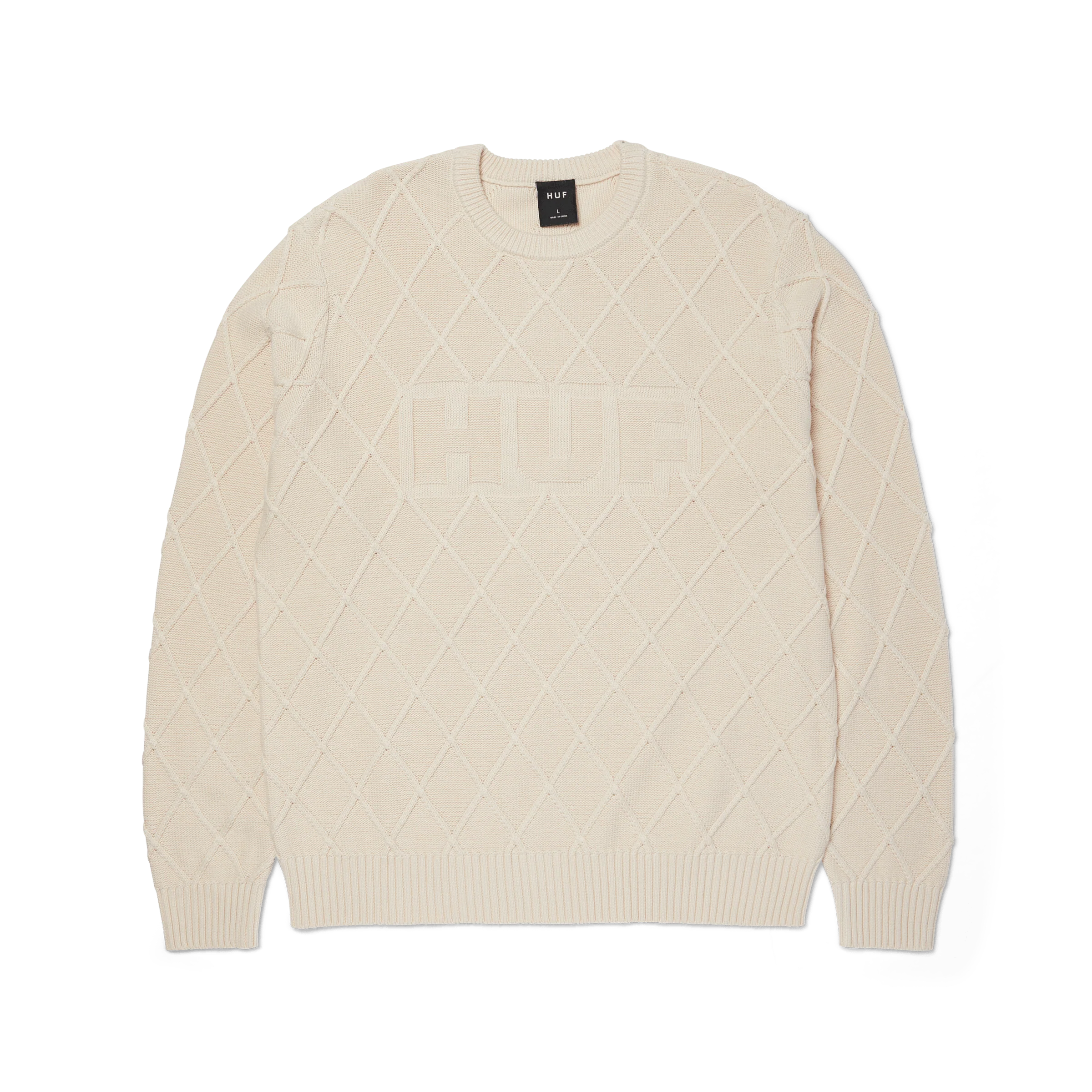Grid Crewneck Sweater