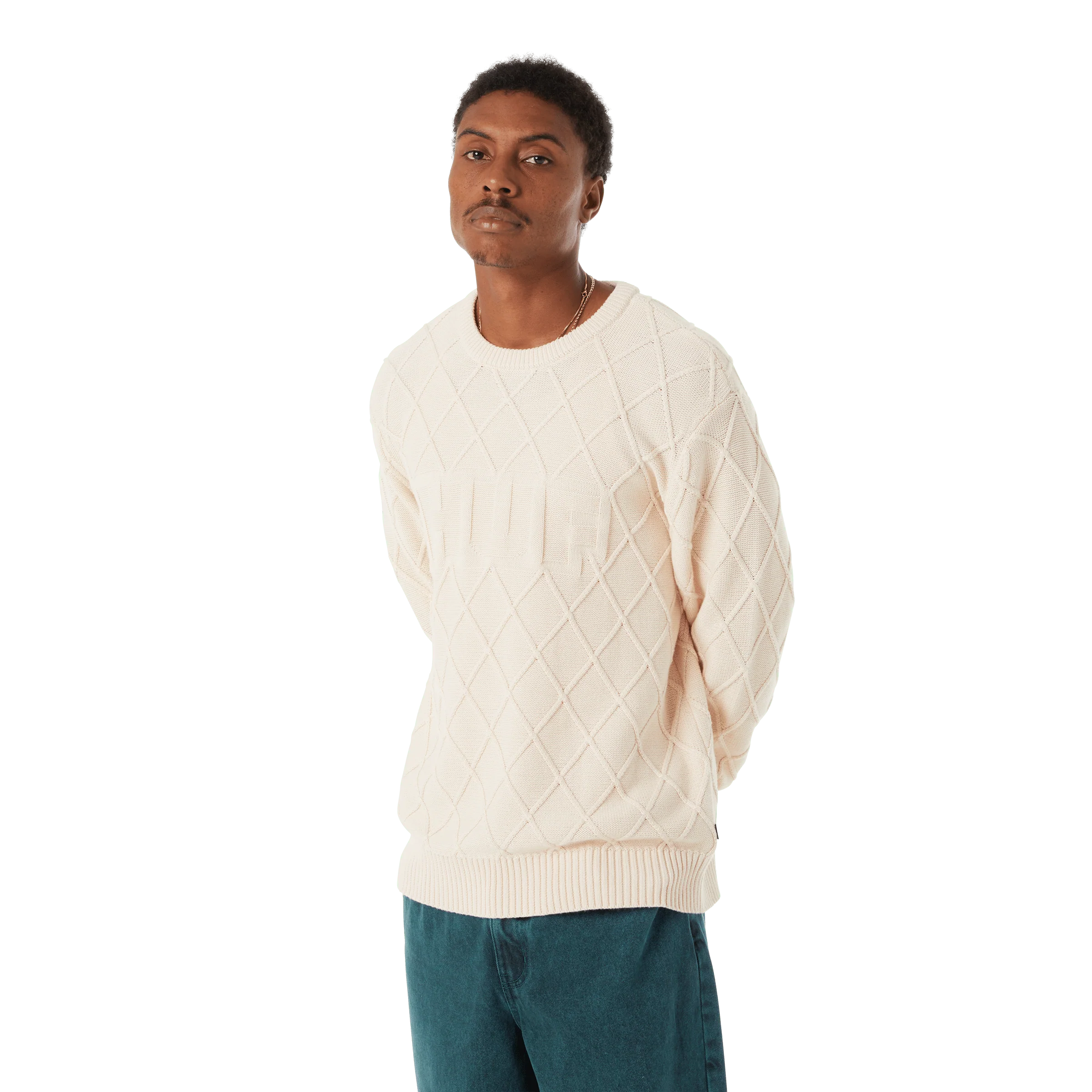 Grid Crewneck Sweater - Image 5