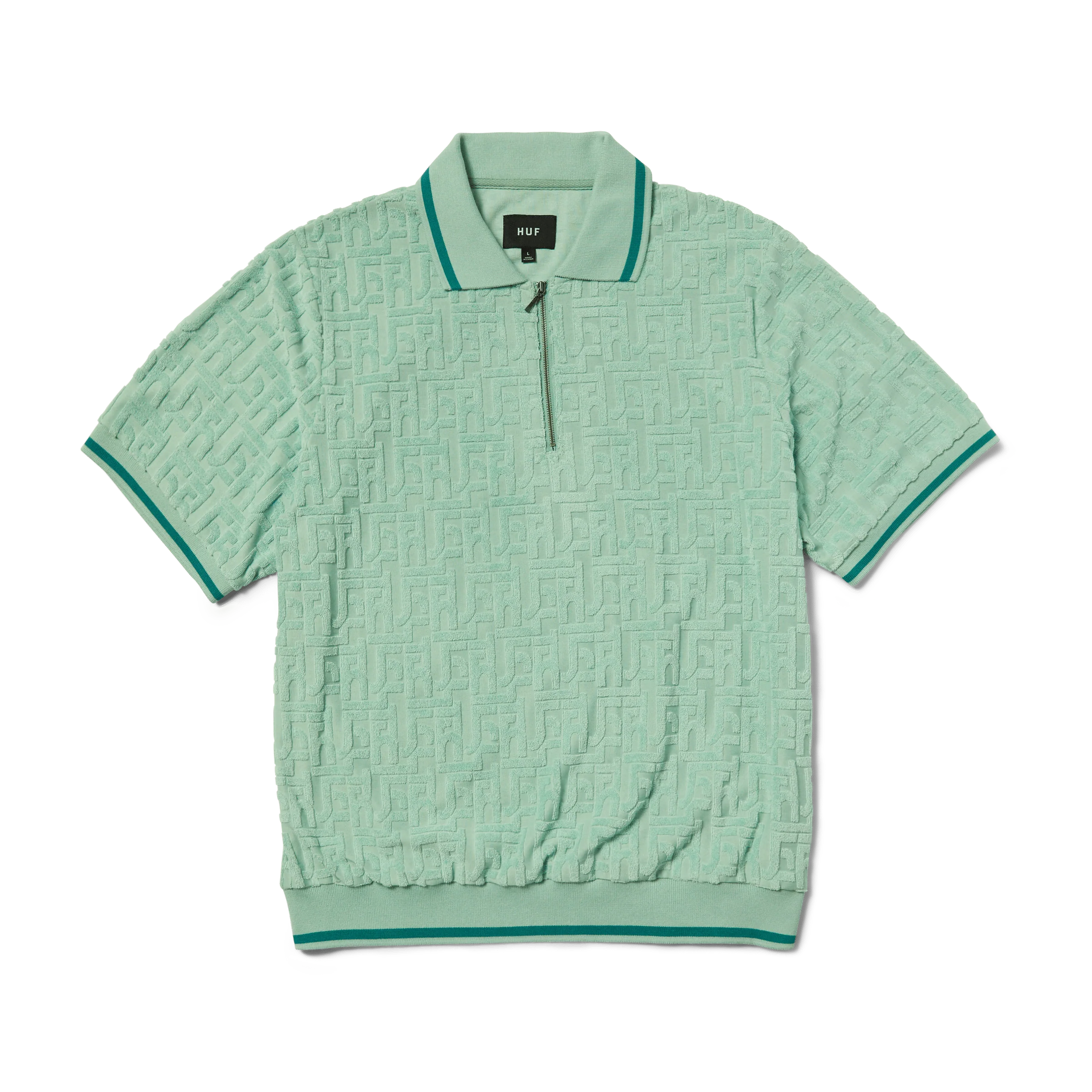Tether Jacquard S S Terry Top