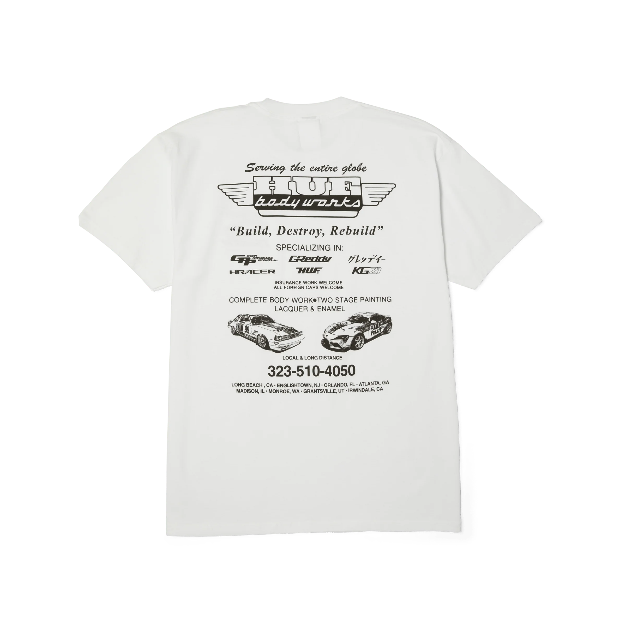 Huf X Greddy Body Works S S Tee