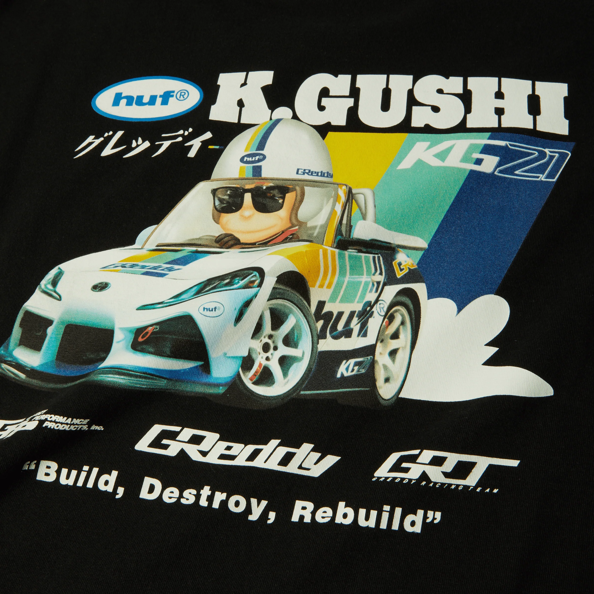 Huf X Greddy Gushi S S Tee - Image 4