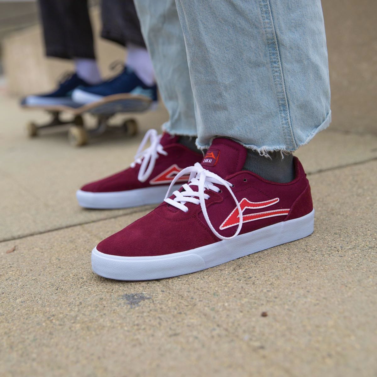 Cardiff Burgundy Suede - Image 5