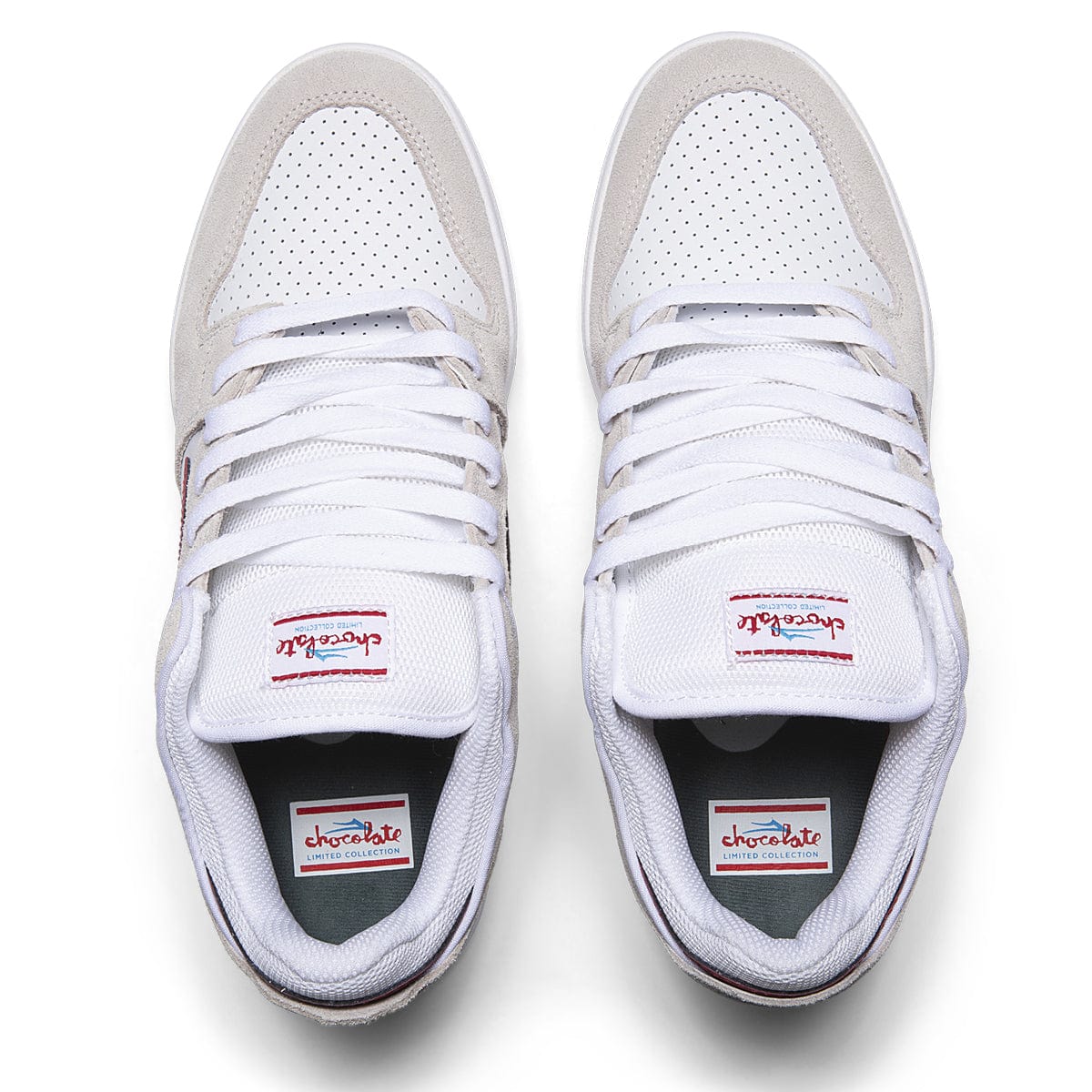 Telford Low White/red Suede - Image 7