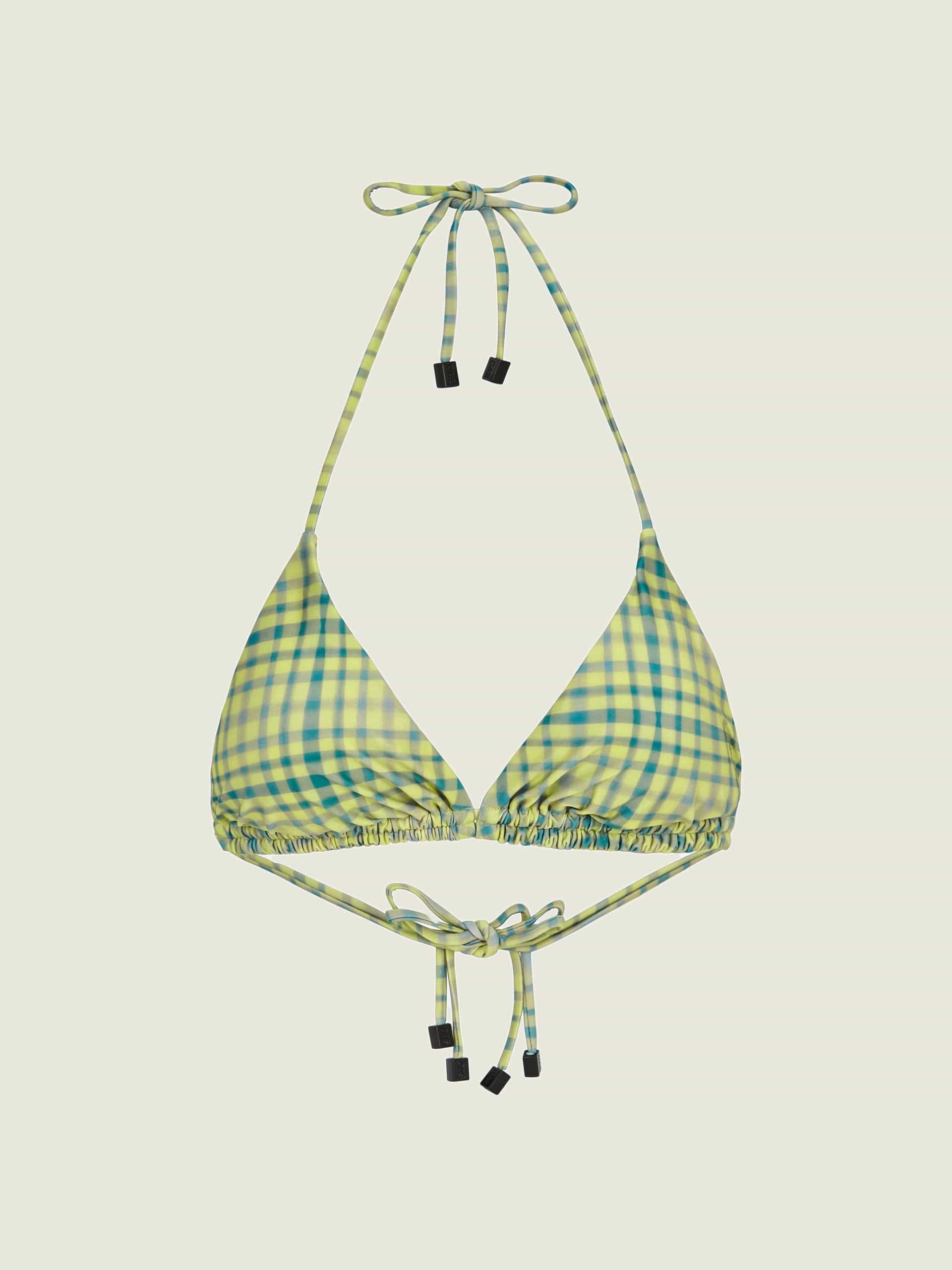 GREEN PAINTED AZZURA BIKINI TOP