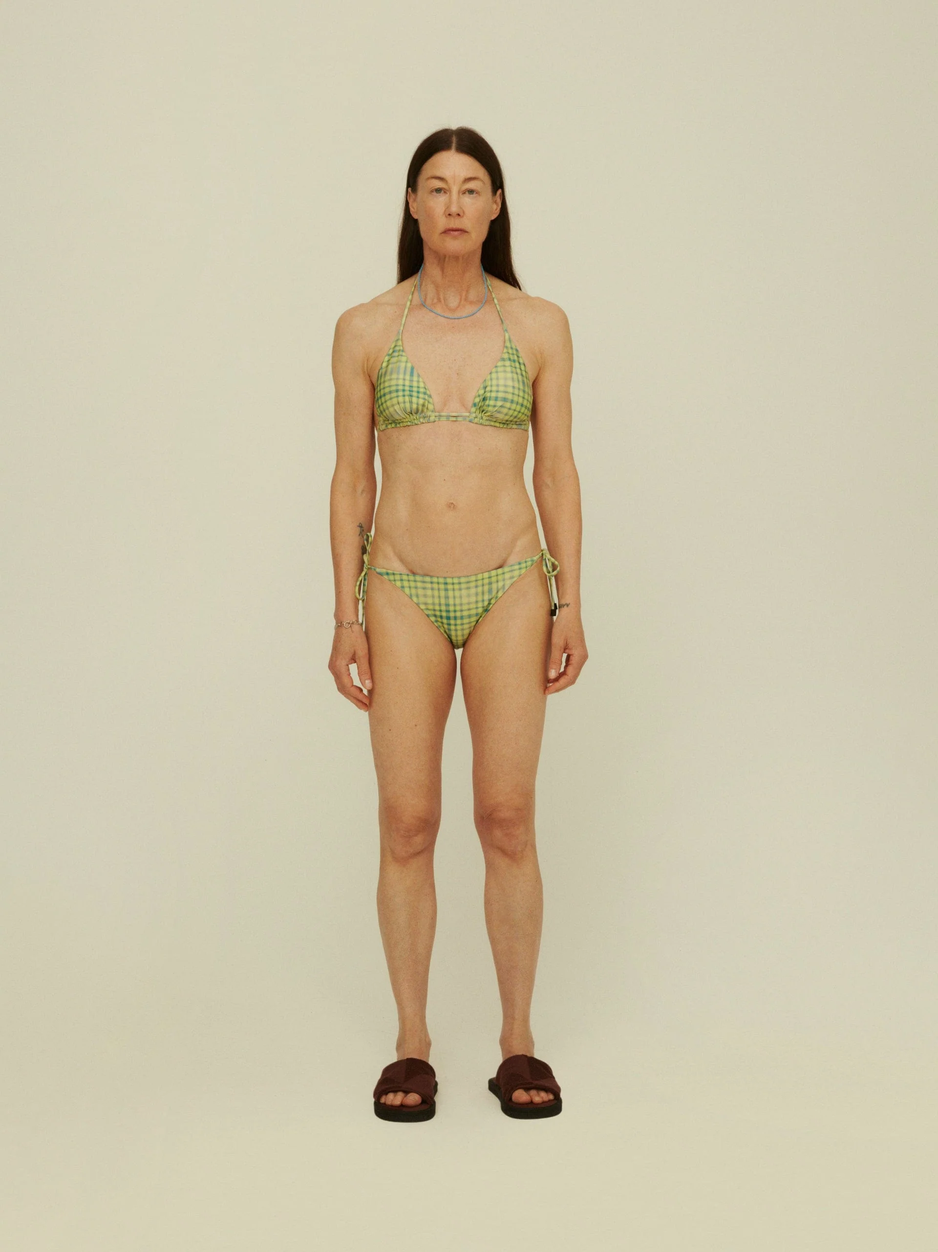 GREEN PAINTED AZZURA BIKINI TOP - Image 2