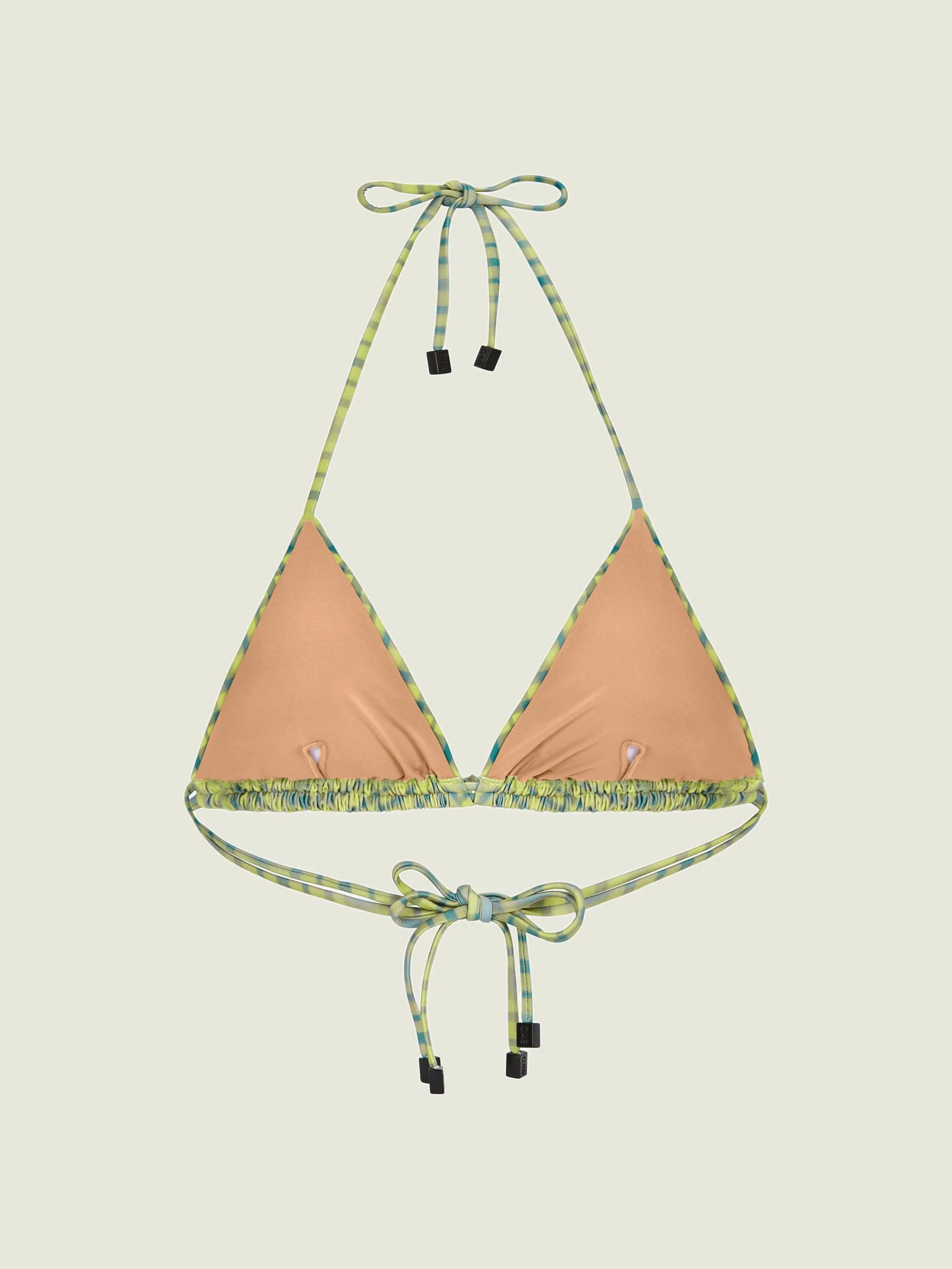 GREEN PAINTED AZZURA BIKINI TOP - Image 5