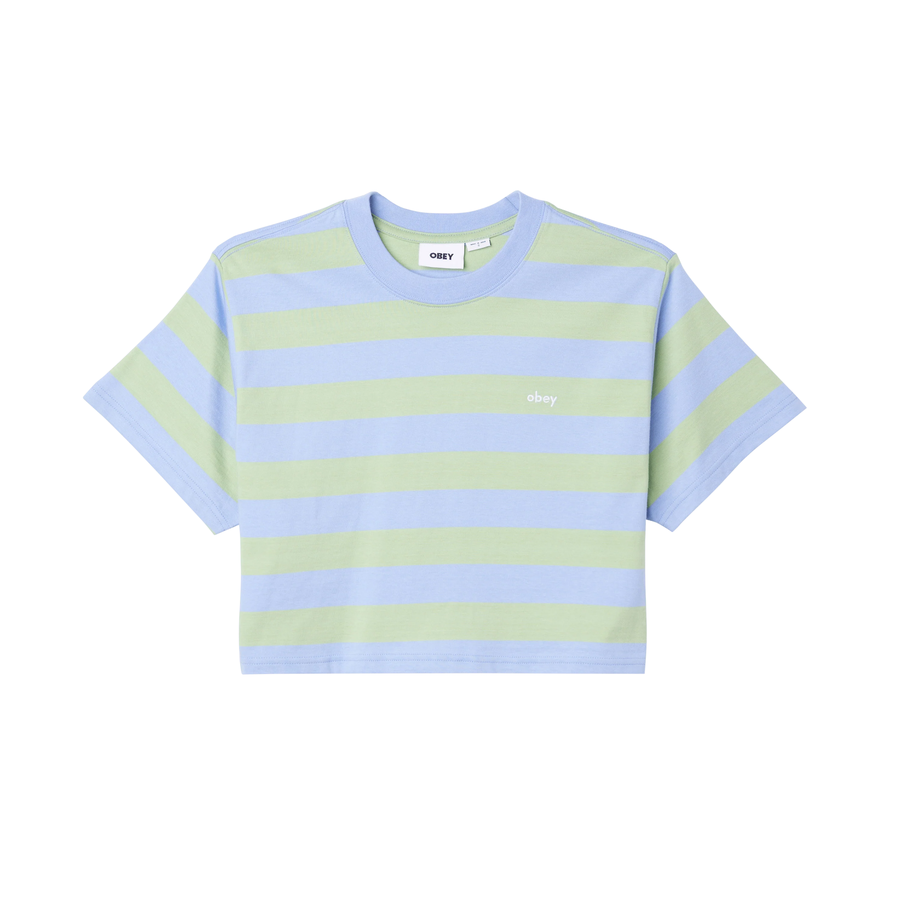 Adams Stripe Cropped Tee