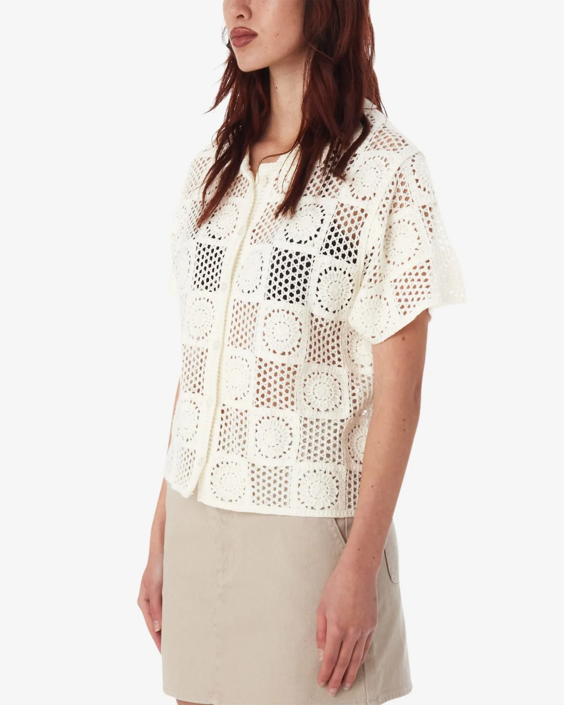 Agatha Crochet Knit Sweater - Image 3
