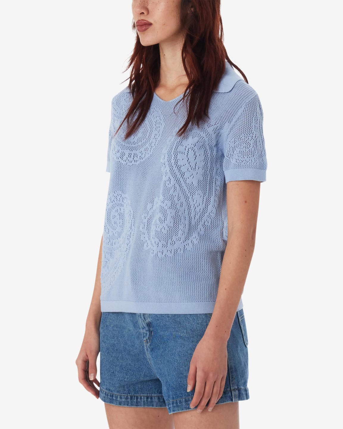 Briana Open Knit Shirt - Image 4