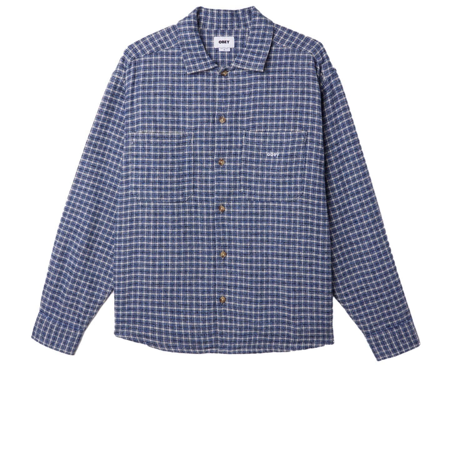 BIGWIG MICRO PLAID WOVEN LS