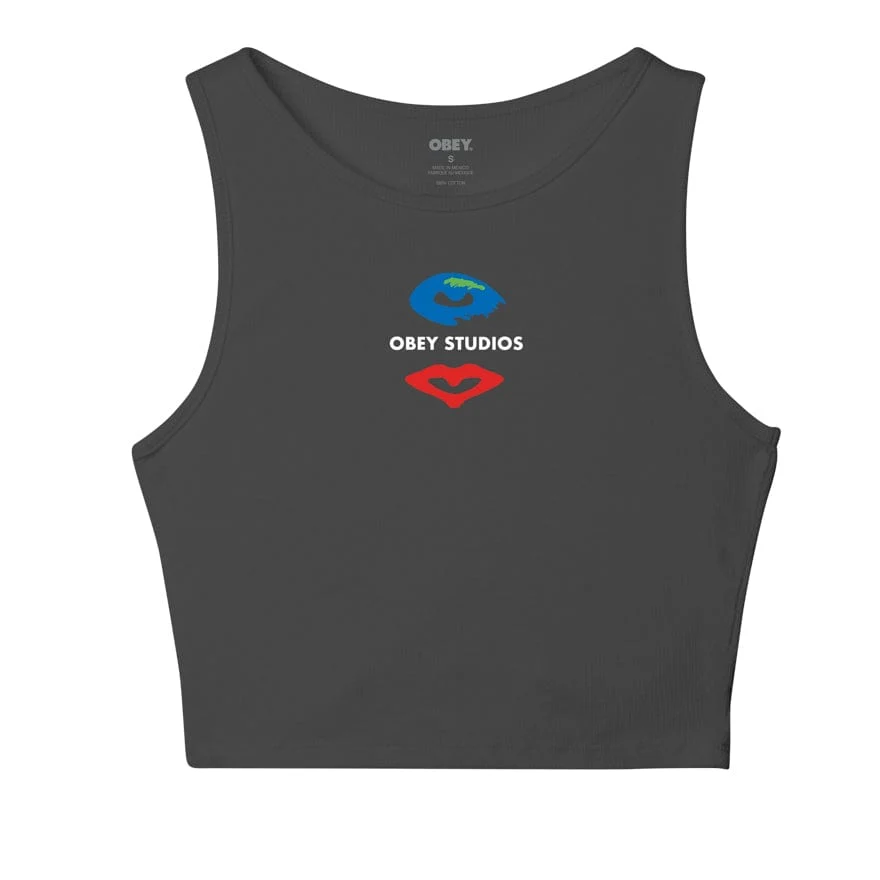 Eye Lips Obey Rib Megan Tank